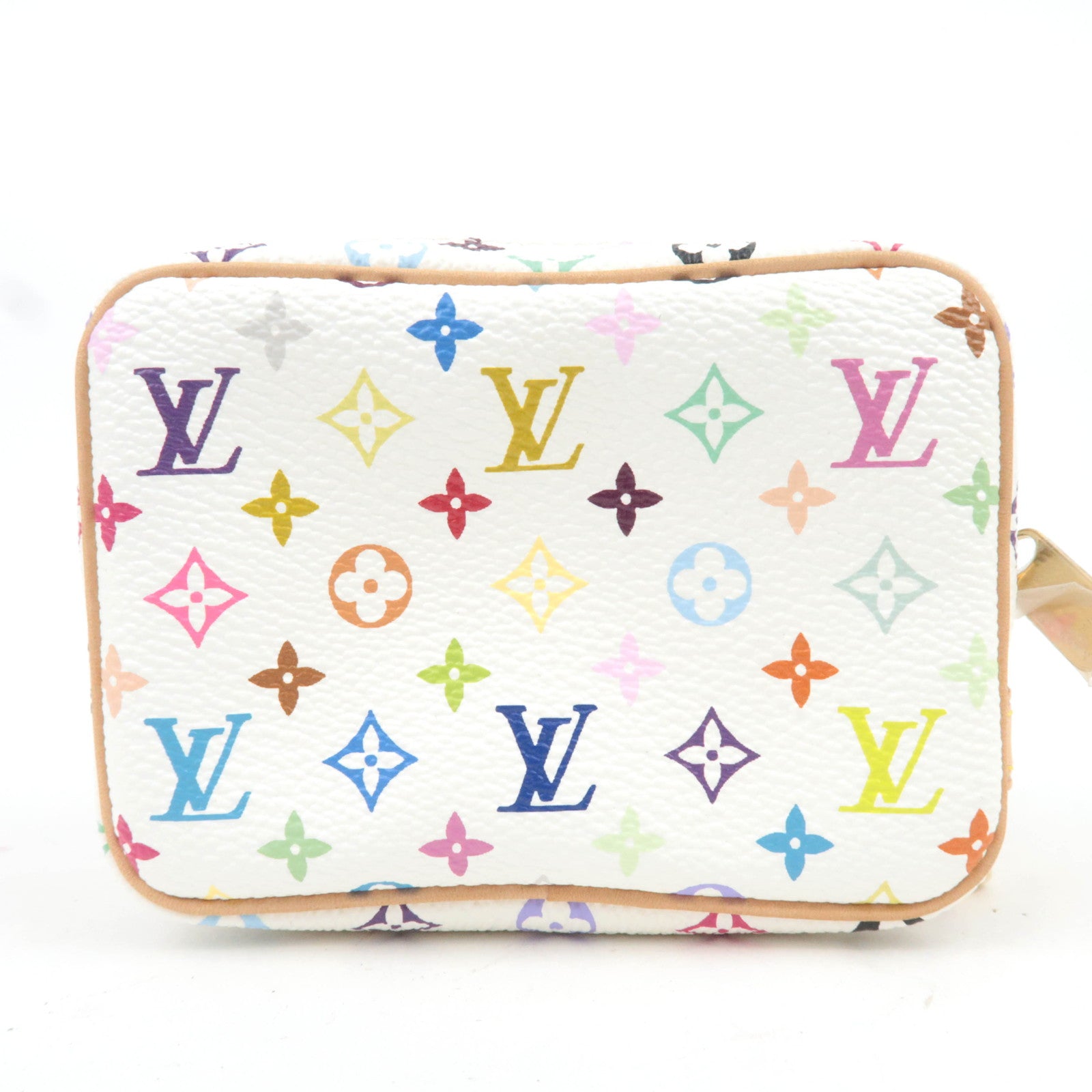Louis Vuitton Monogram Multicolor Trousse Wapity Mini Pouch Blanc M58033