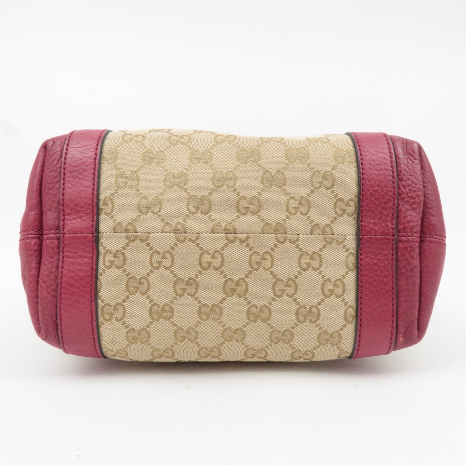 GUCCI Miss GG GG Canvas Tote Bag Beige Red 342591