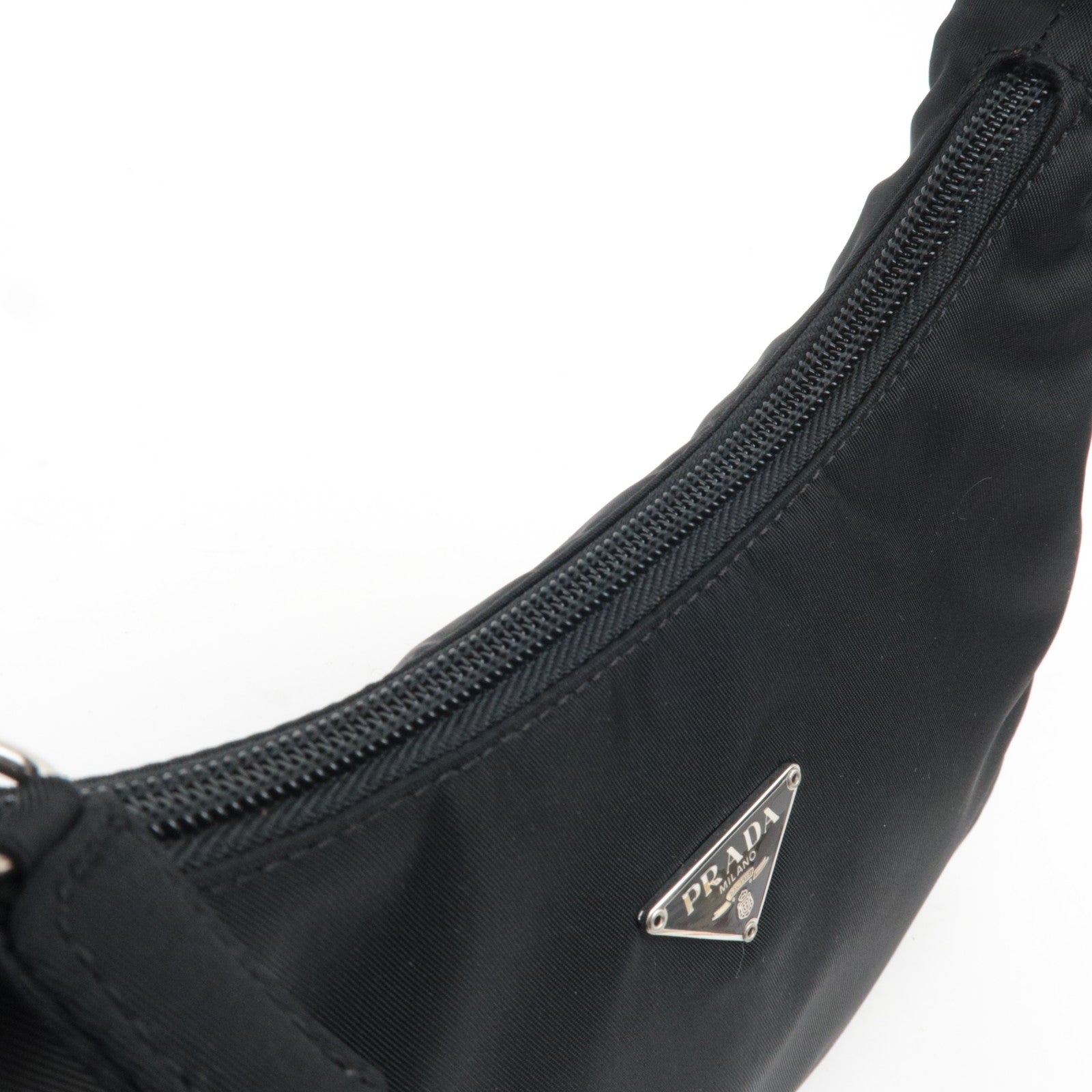 PRADA Nylon Small Handbag Black