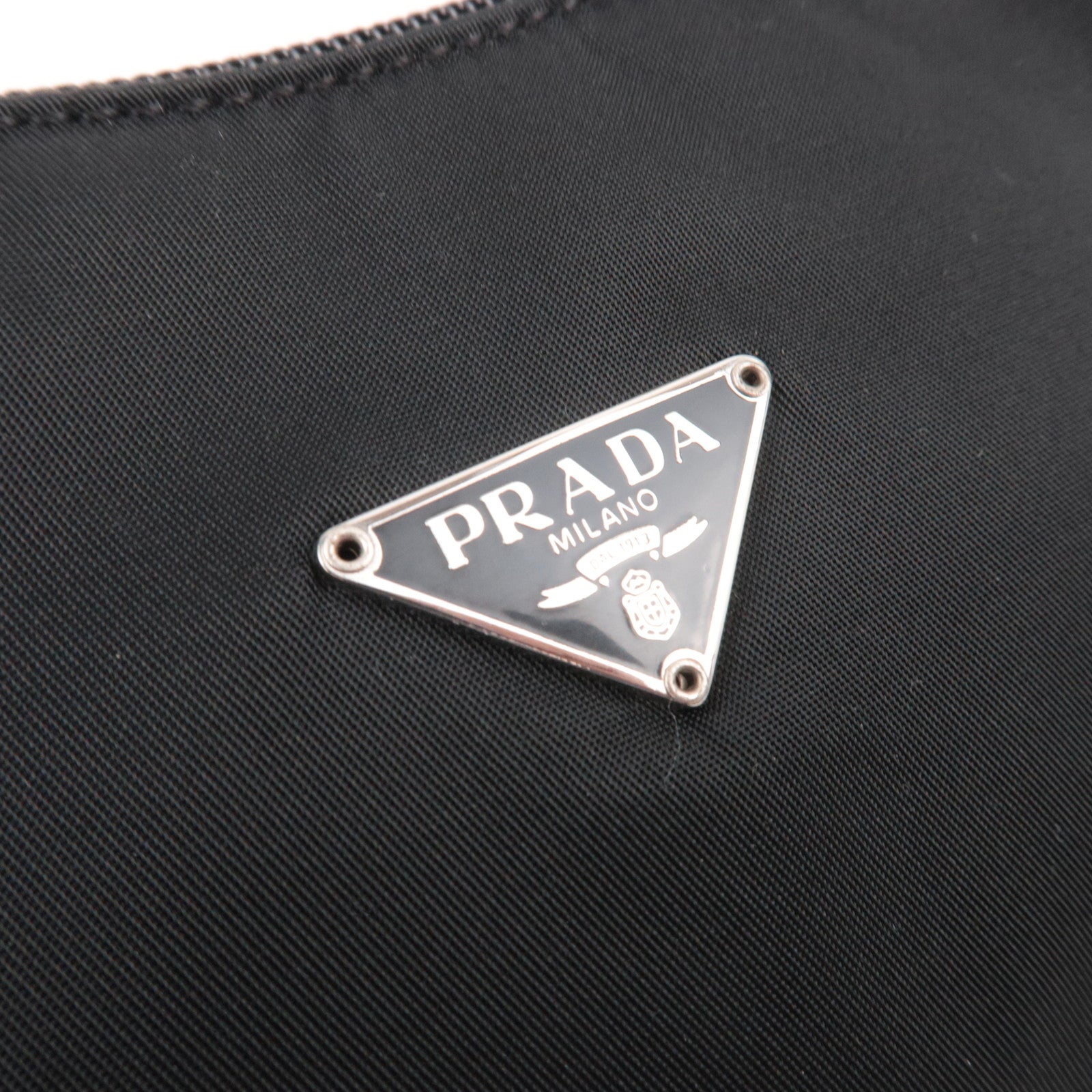 PRADA Nylon Small Handbag Black