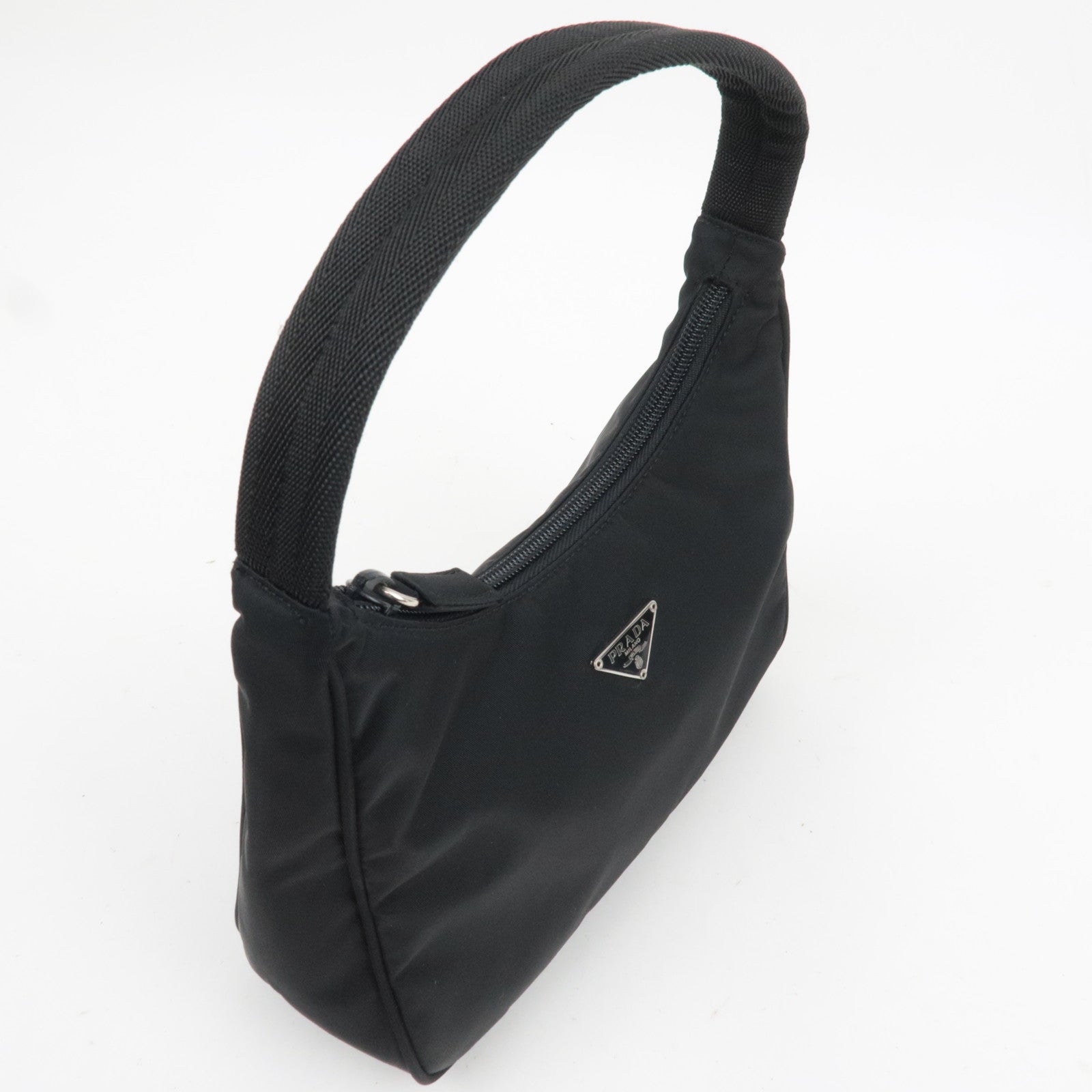 PRADA Nylon Small Handbag Black