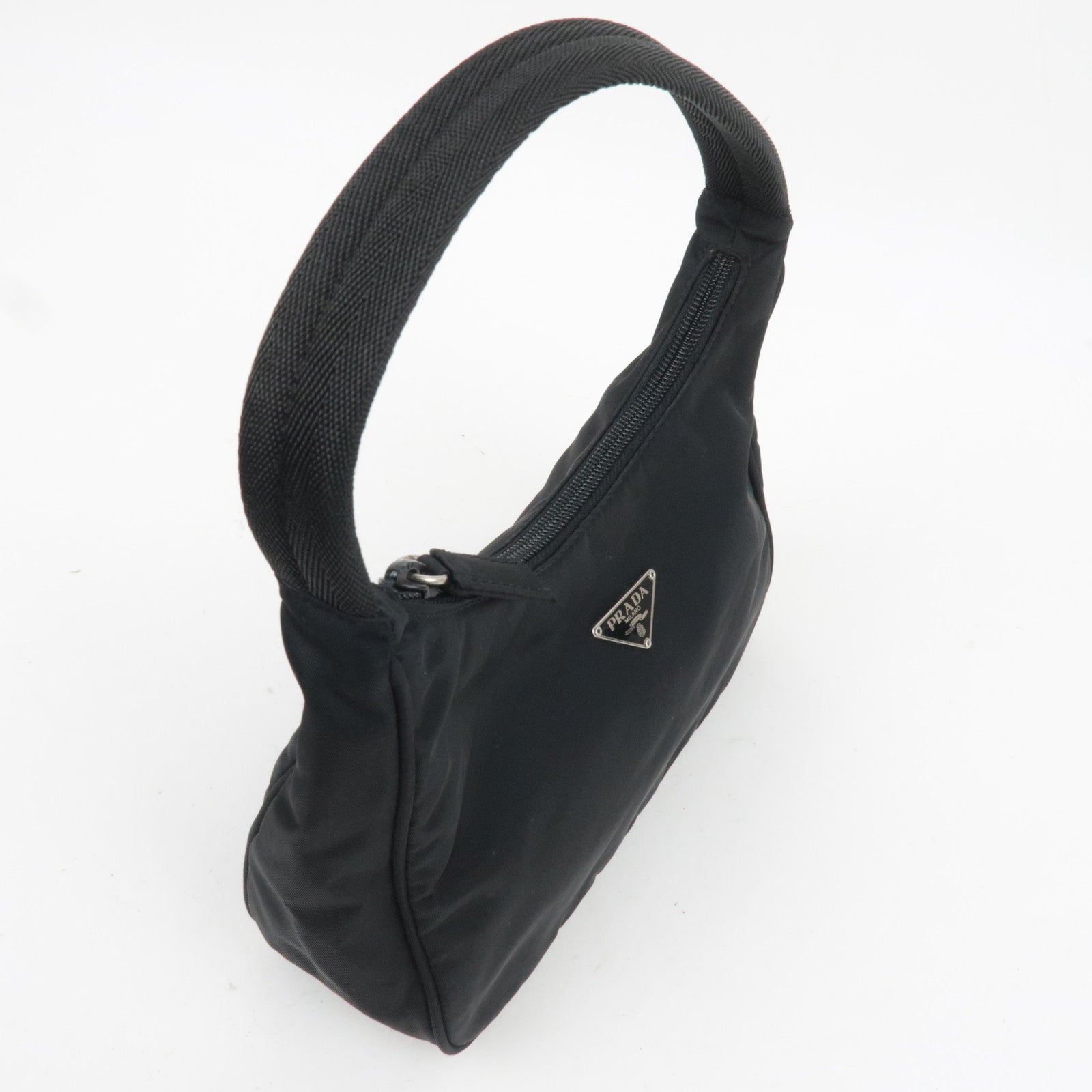 PRADA Nylon Small Handbag Black