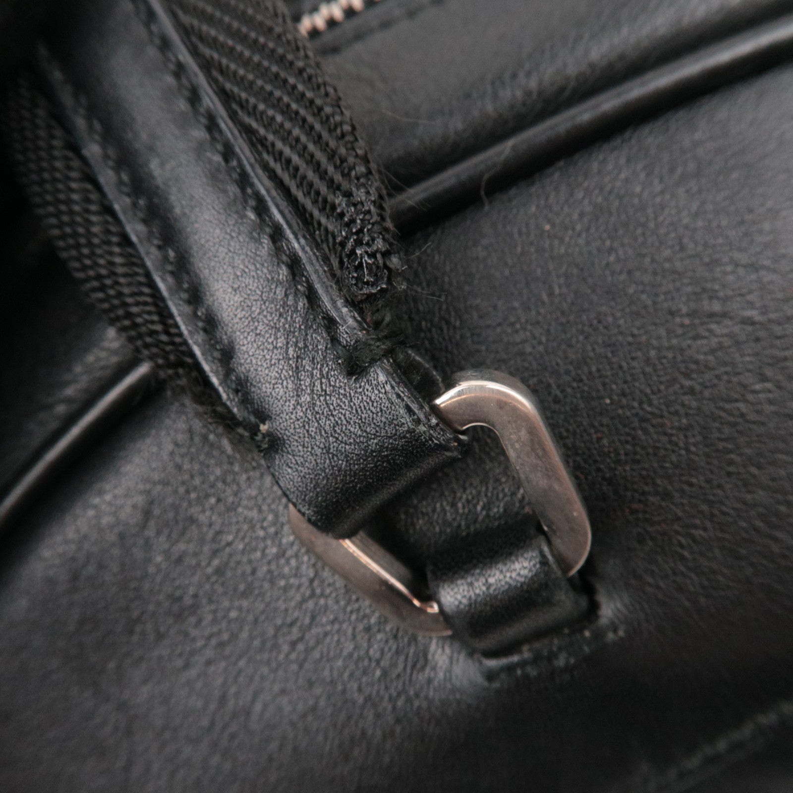 PRADA Leather Shoulder Bag Black
