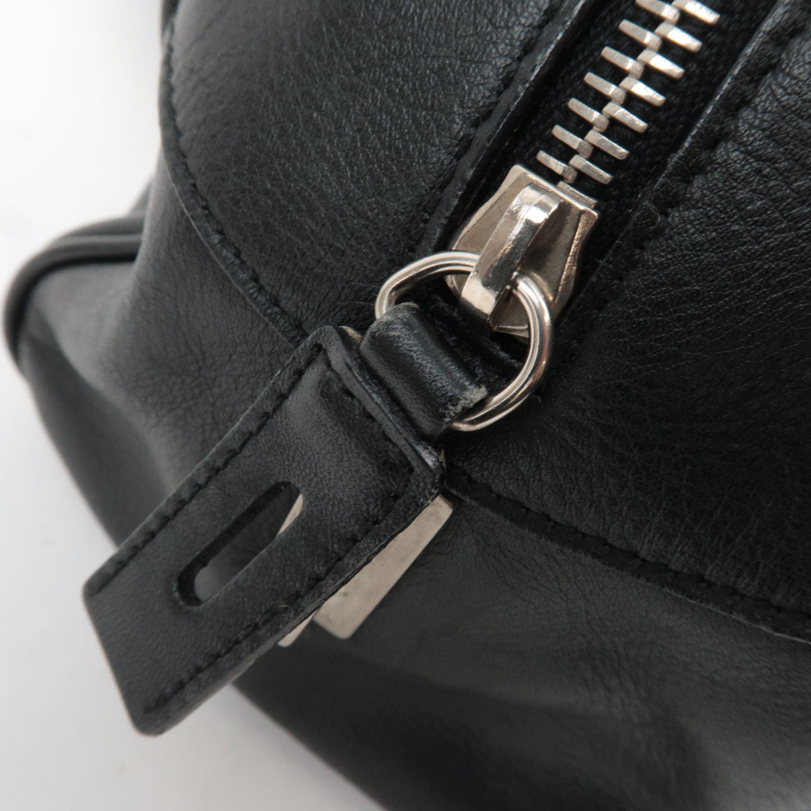 PRADA Leather Shoulder Bag Black