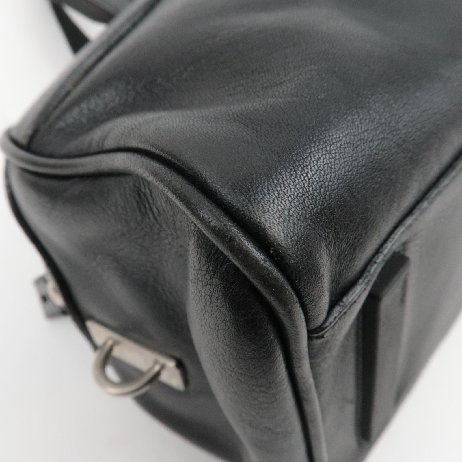 PRADA Leather Shoulder Bag Black