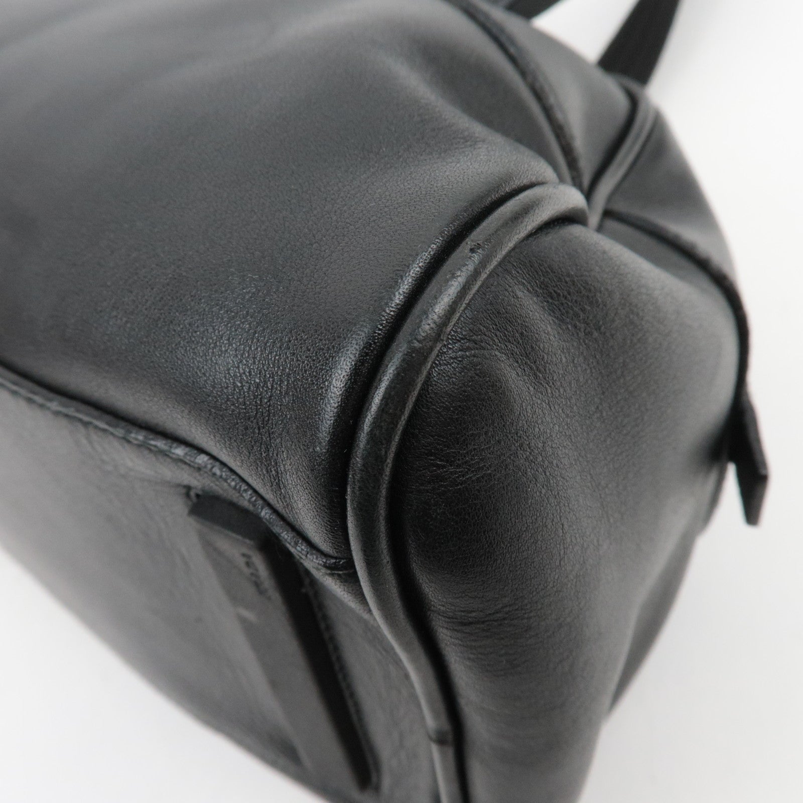 PRADA Leather Shoulder Bag Black