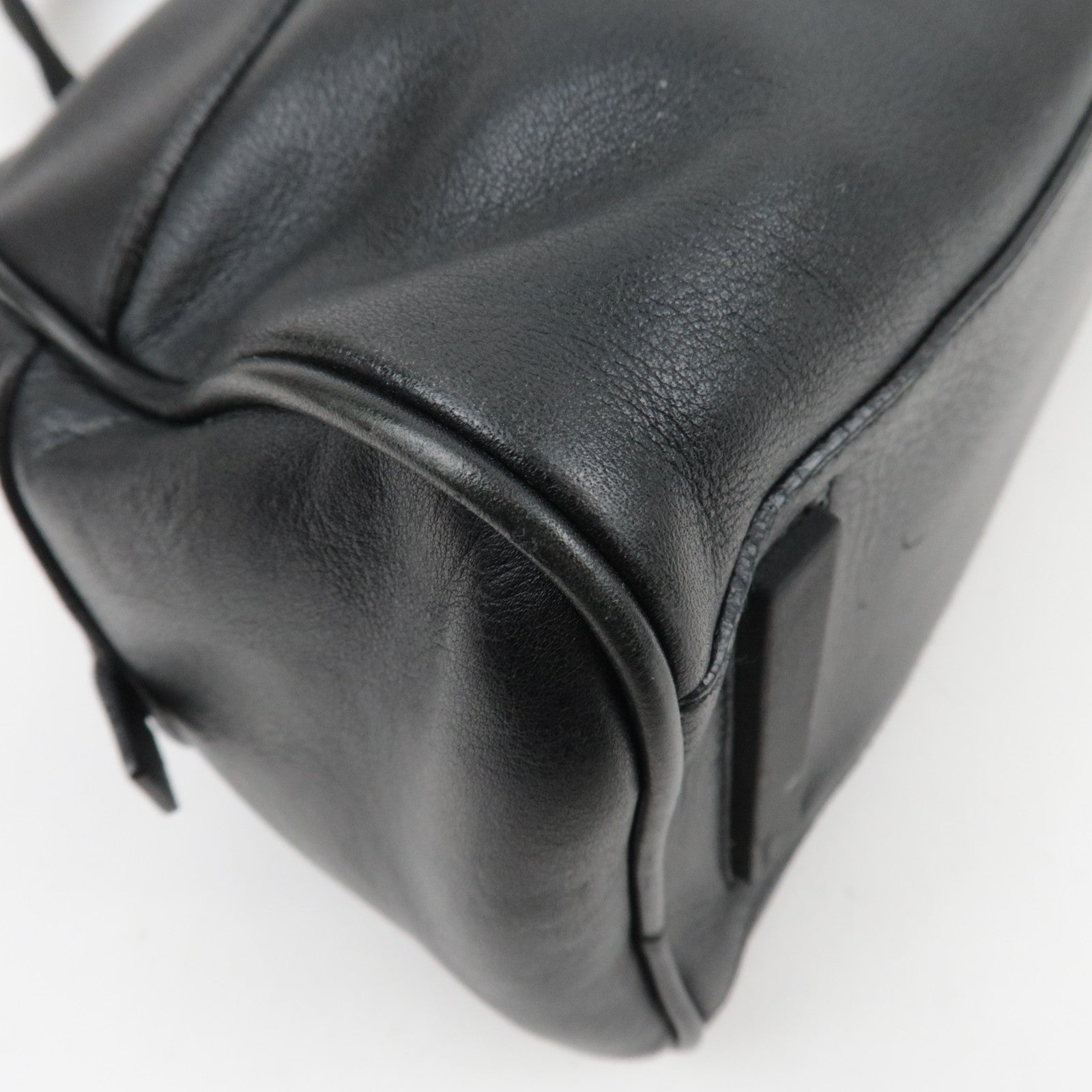PRADA Leather Shoulder Bag Black