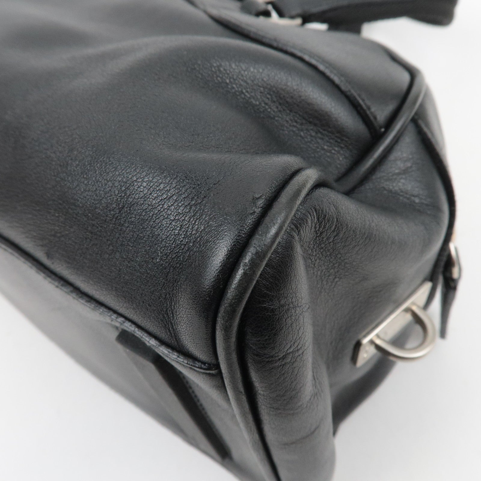 PRADA Leather Shoulder Bag Black