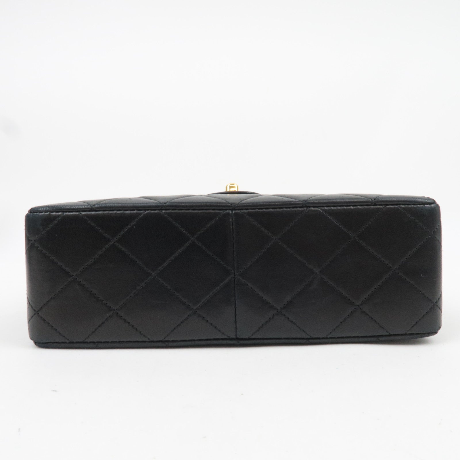 CHANEL Mini Matelasse 20 Lambskin Chain Shoulder Bag Black