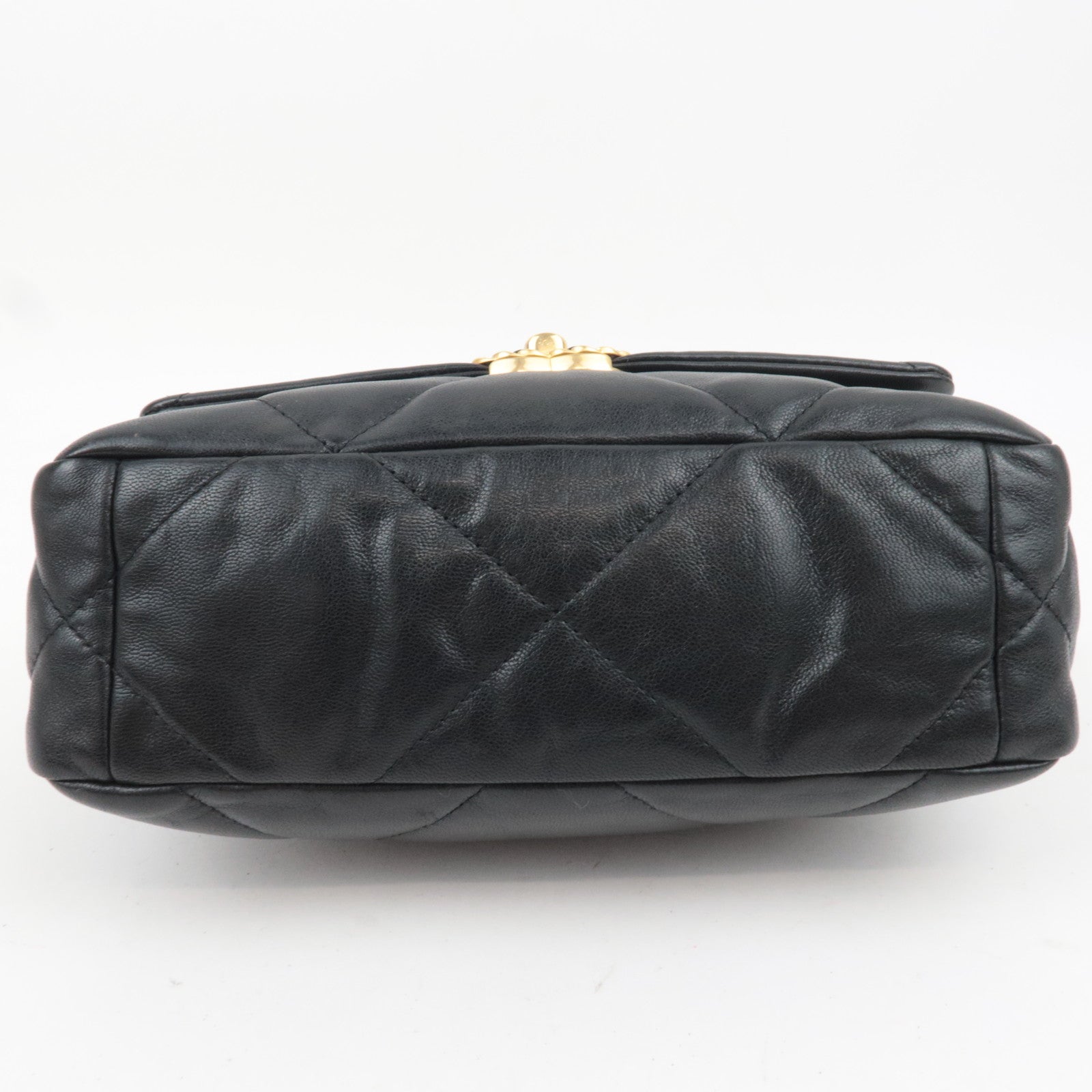 CHANEL Chanel 19 Dixneuf 2Way Lambskin Chain Shoulder Bag Black AS1160