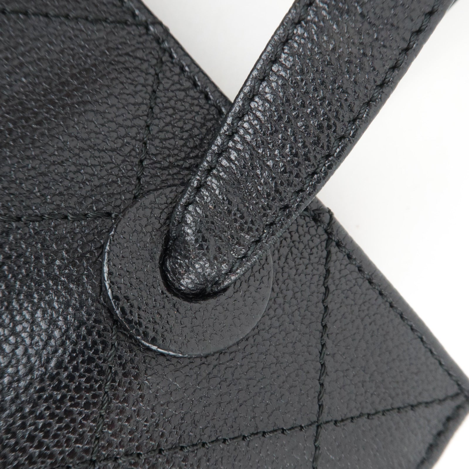 CHANEL Bicolore Tortoiseshell Handle Leather Tote Bag Black