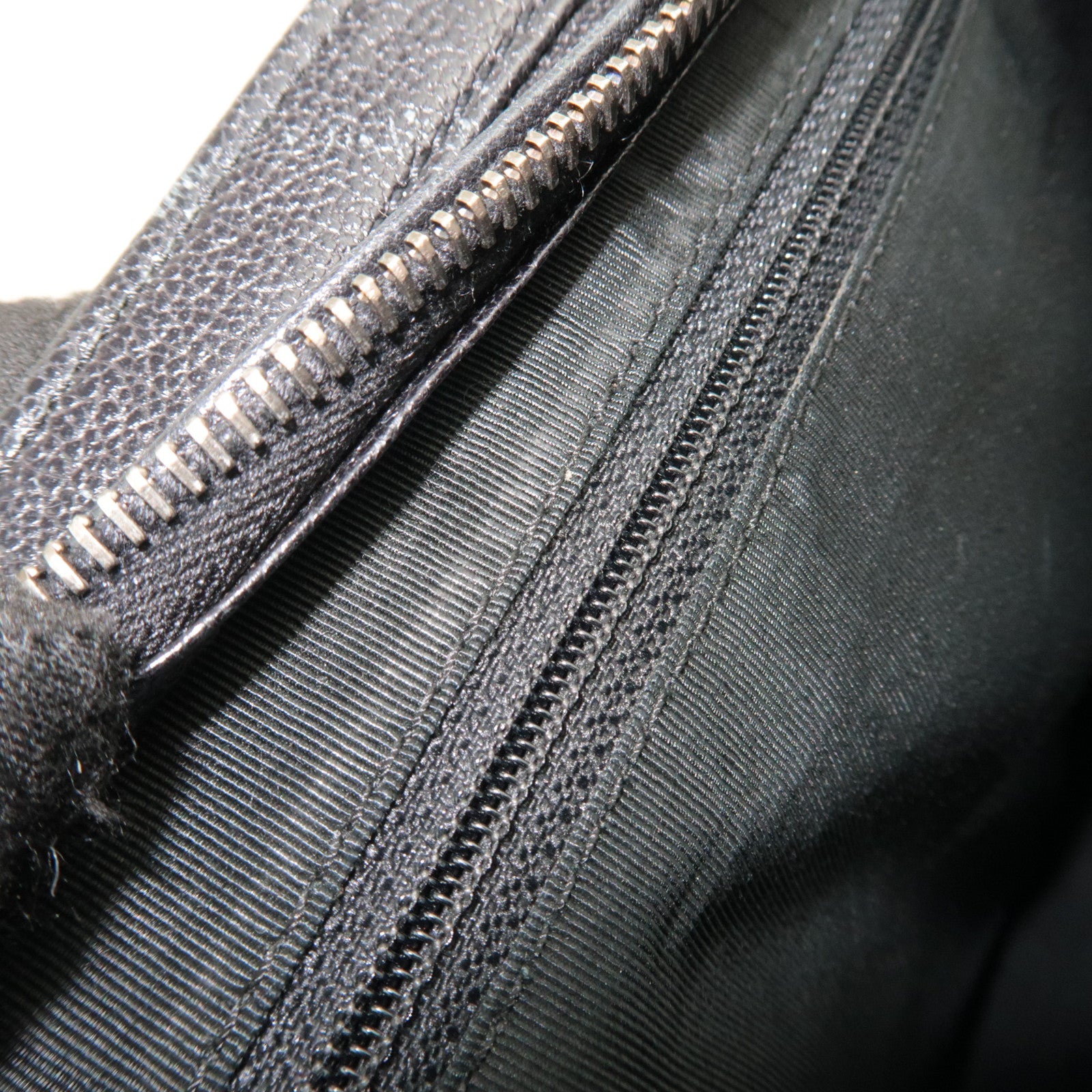 CHANEL Bicolore Tortoiseshell Handle Leather Tote Bag Black