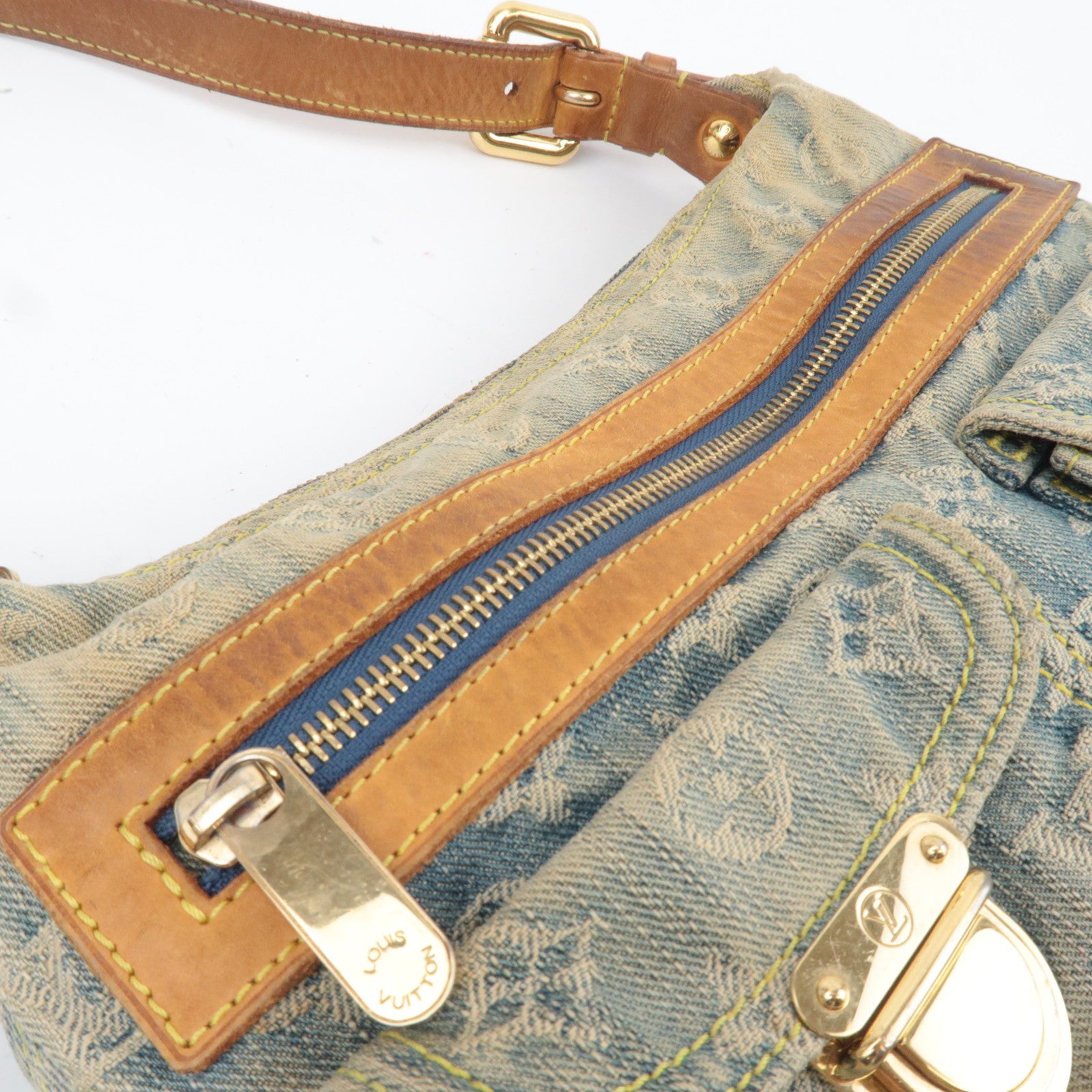 Louis Vuitton Monogram Denim Baggy PM Shoulder Bag M95049