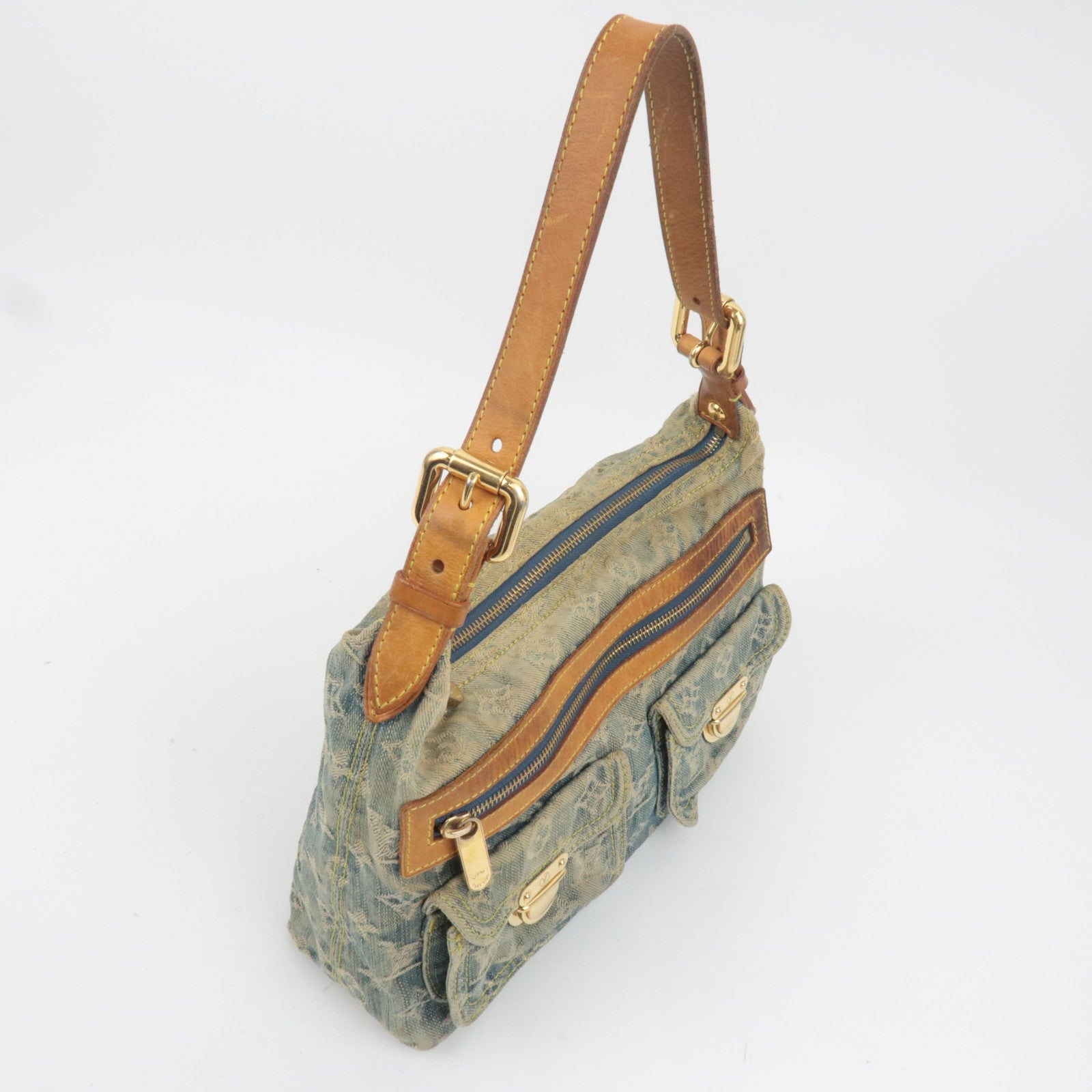 Louis Vuitton Monogram Denim Baggy PM Shoulder Bag M95049