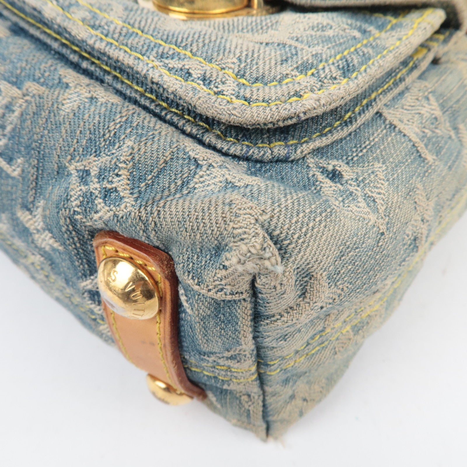 Louis Vuitton Monogram Denim Baggy PM Shoulder Bag M95049