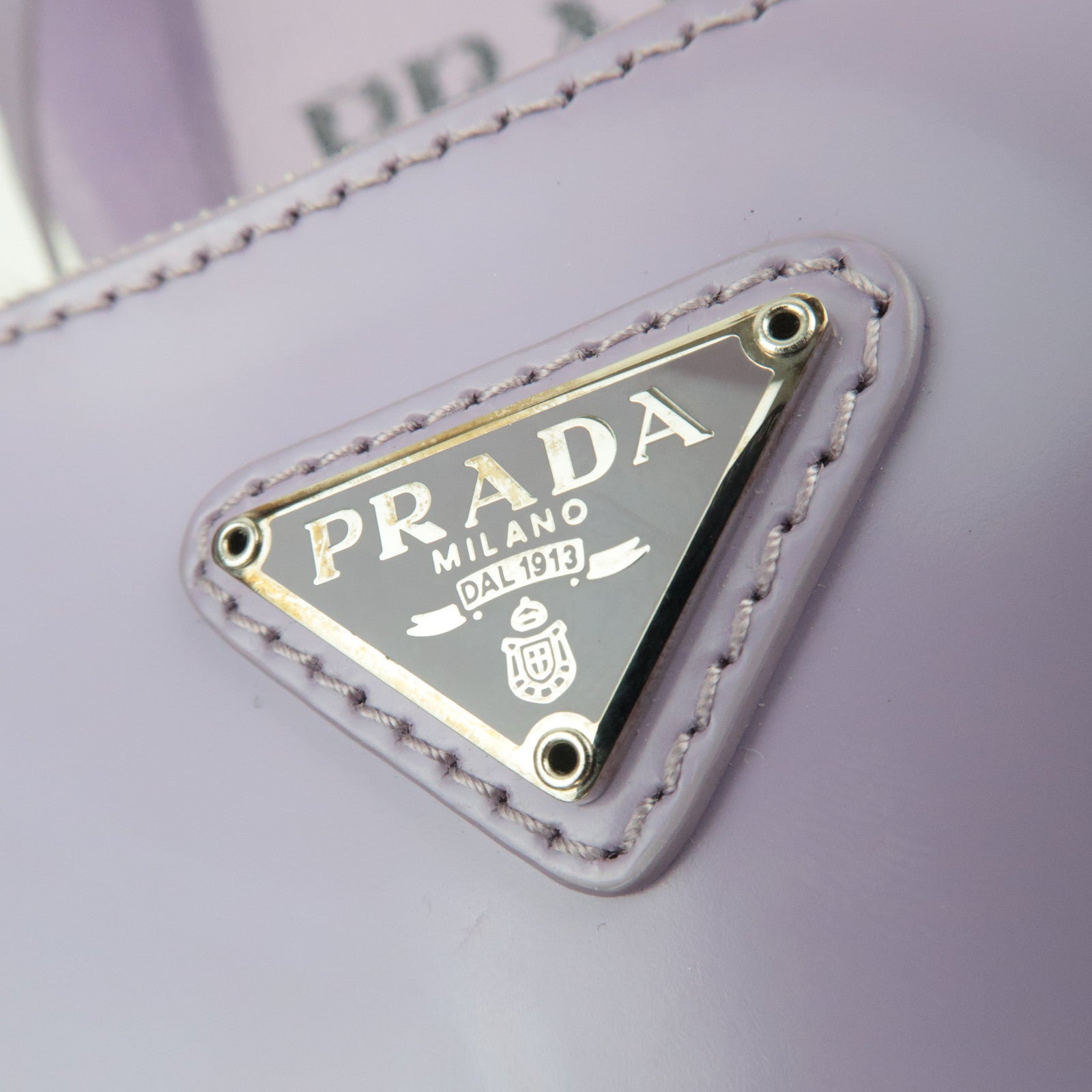 PRADA Small Sequin Mesh Hand Bag Purple 1BG417