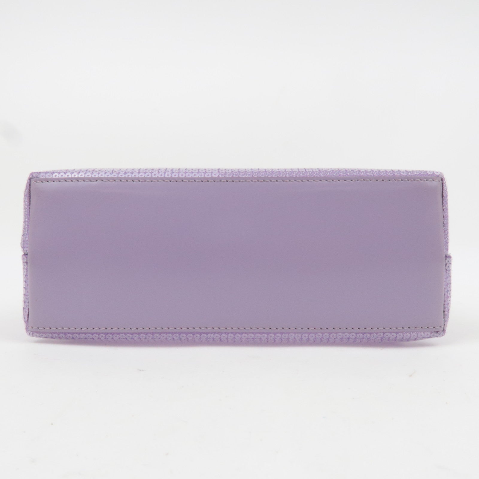 PRADA Small Sequin Mesh Hand Bag Purple 1BG417
