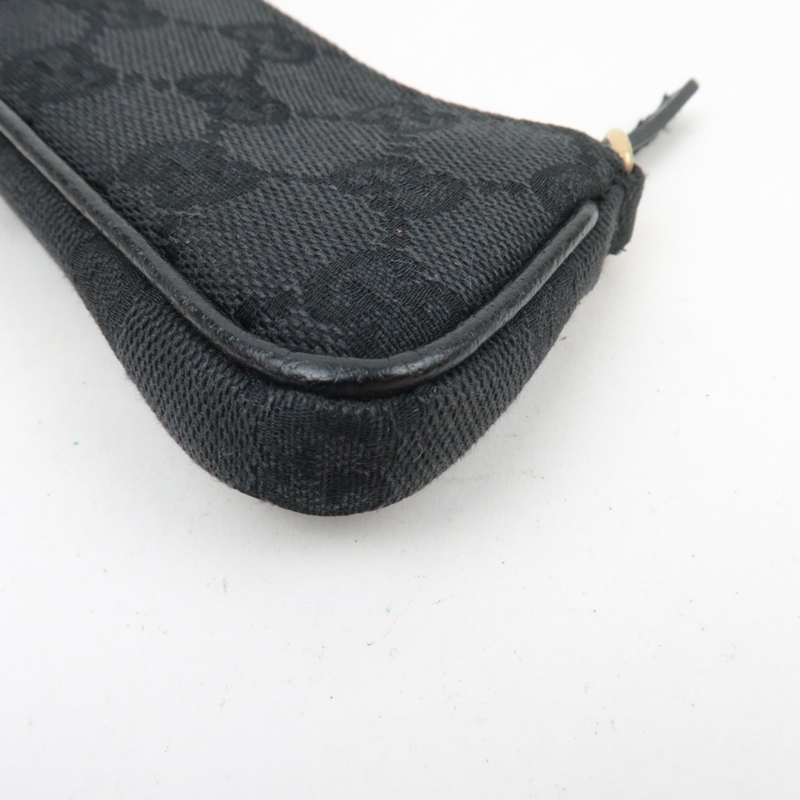 GUCCI GG Canvas Coin Case Black 120973