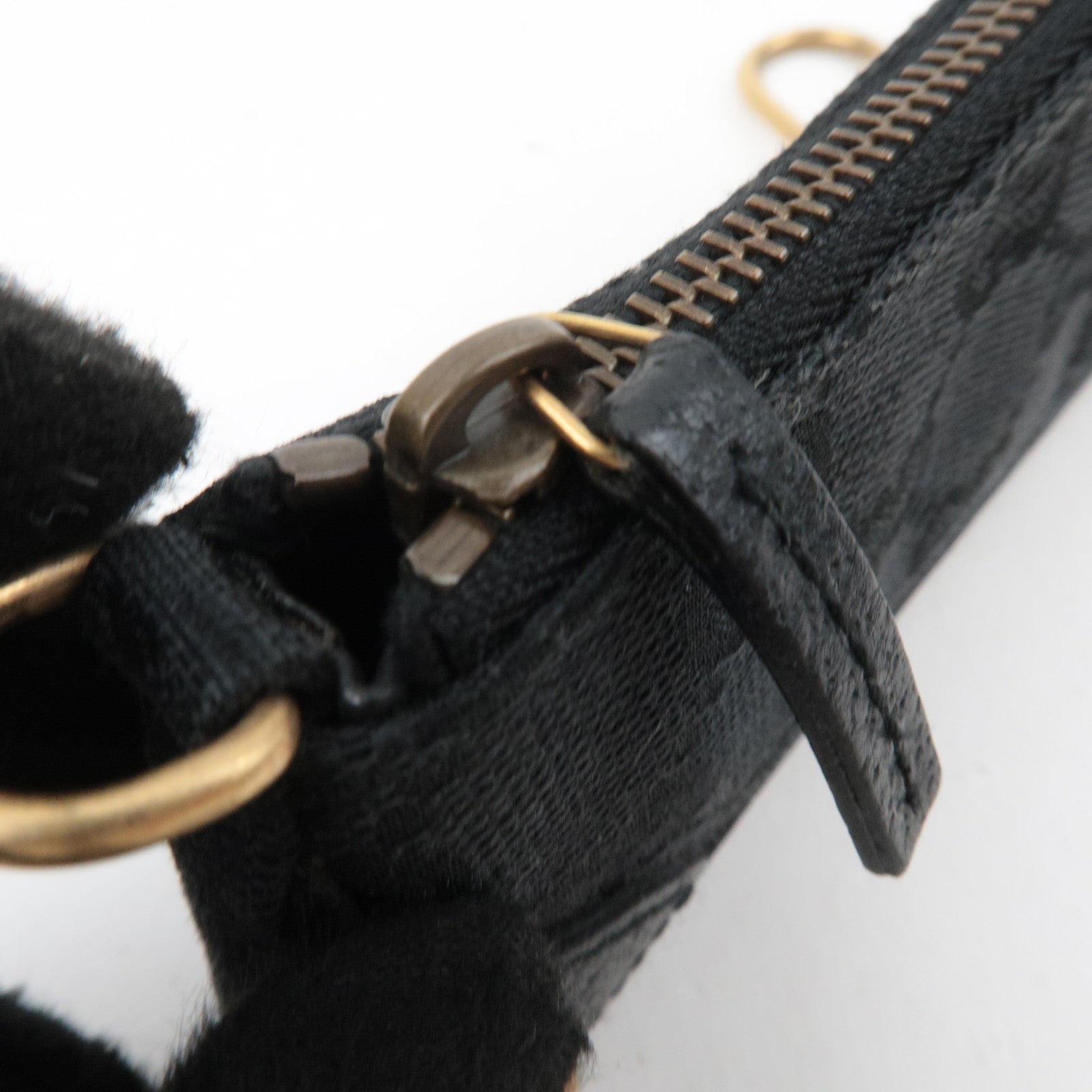 GUCCI GG Canvas Coin Case Black 120973