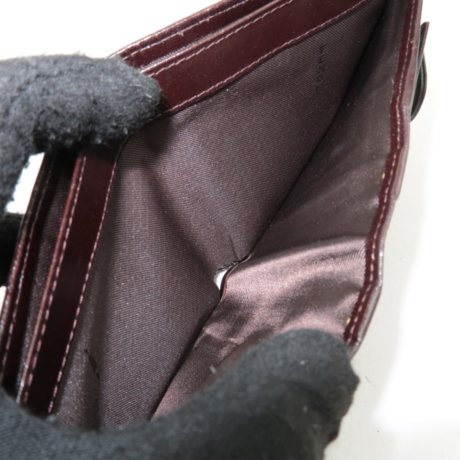 FENDI Zucca Canvas Wallet Brown Black 15814