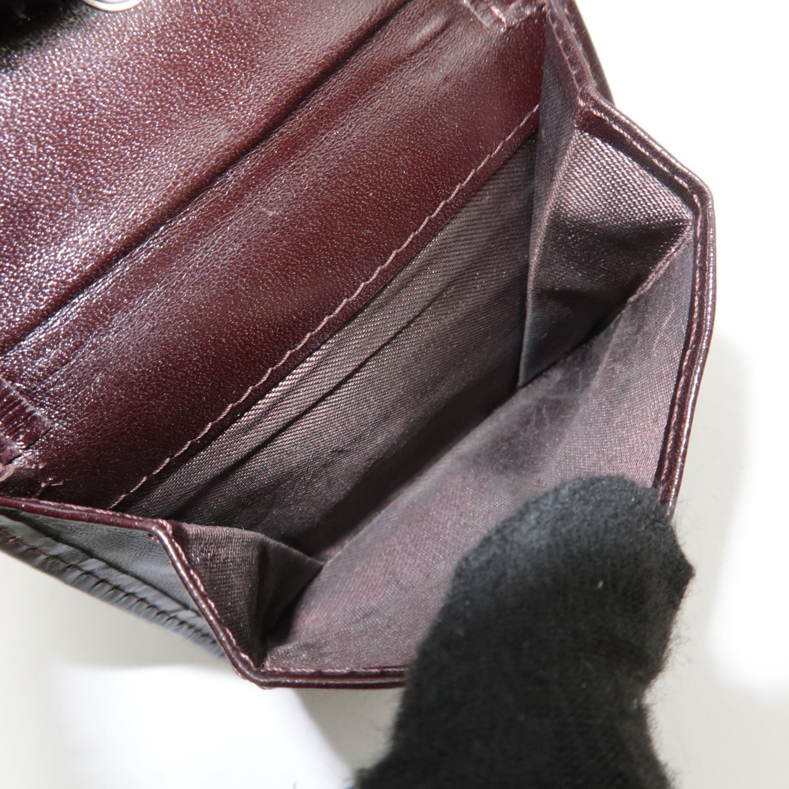 FENDI Zucca Canvas Wallet Brown Black 15814