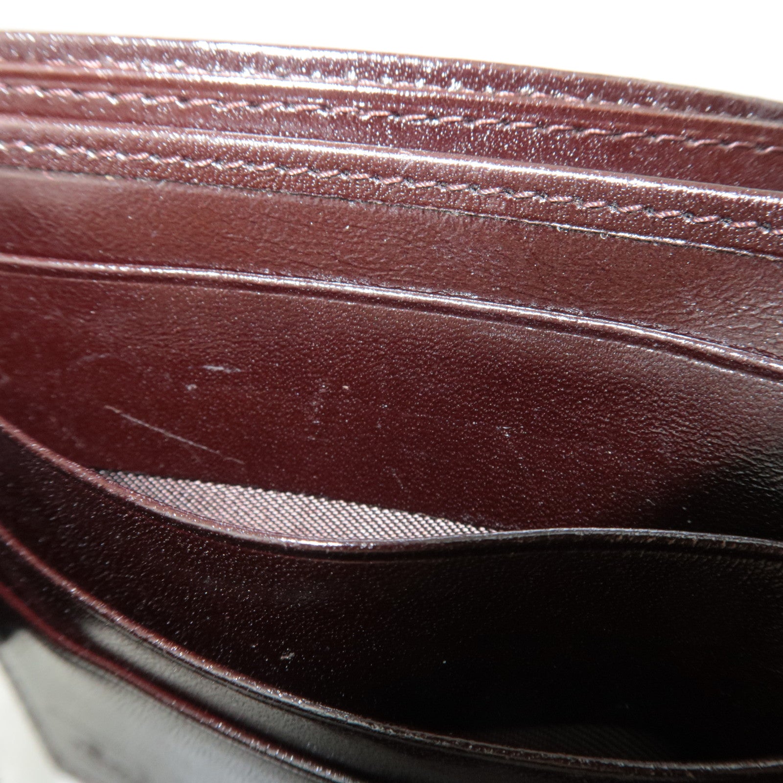 FENDI Zucca Canvas Wallet Brown Black 15814