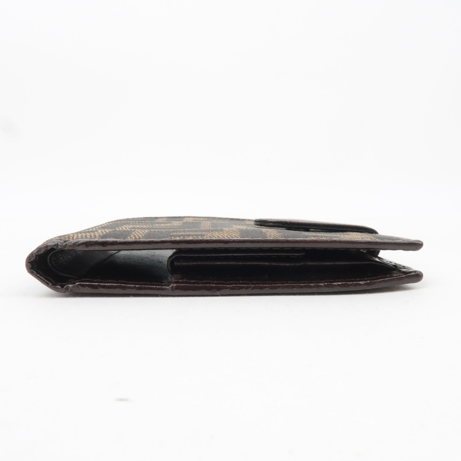 FENDI Zucca Canvas Wallet Brown Black 15814
