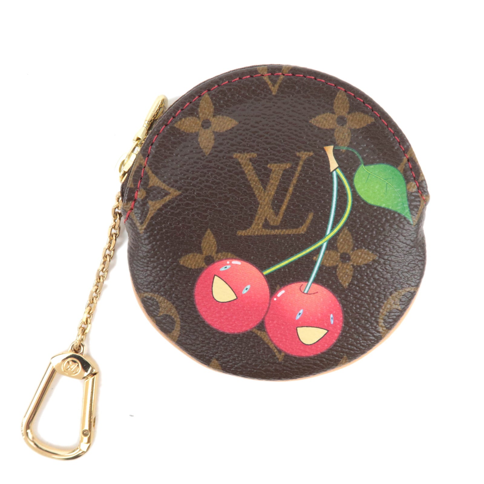 Louis Vuitton Monogram Cherry Porte Monnaie Rond Coin Case M9504388661