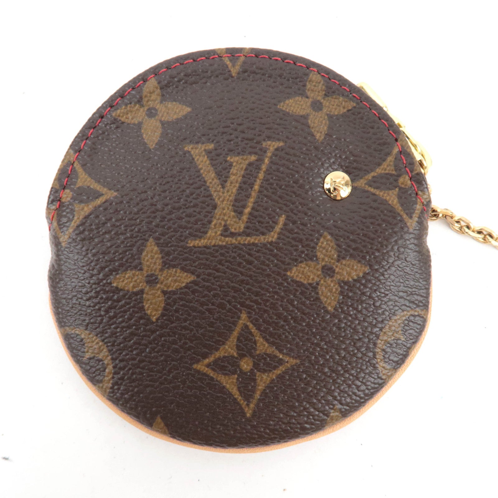 Louis Vuitton Monogram Cherry Porte Monnaie Rond Coin Case M95043