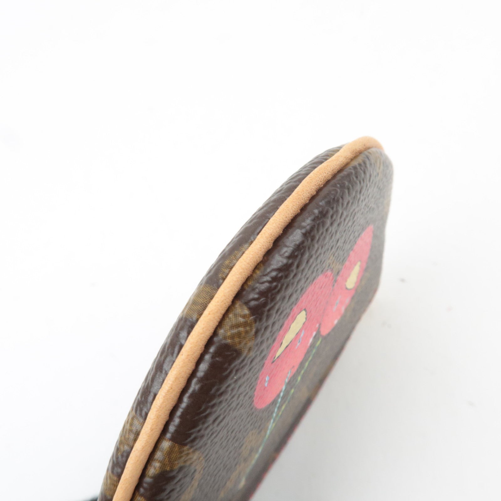 Louis Vuitton Monogram Cherry Porte Monnaie Rond Coin Case M95043