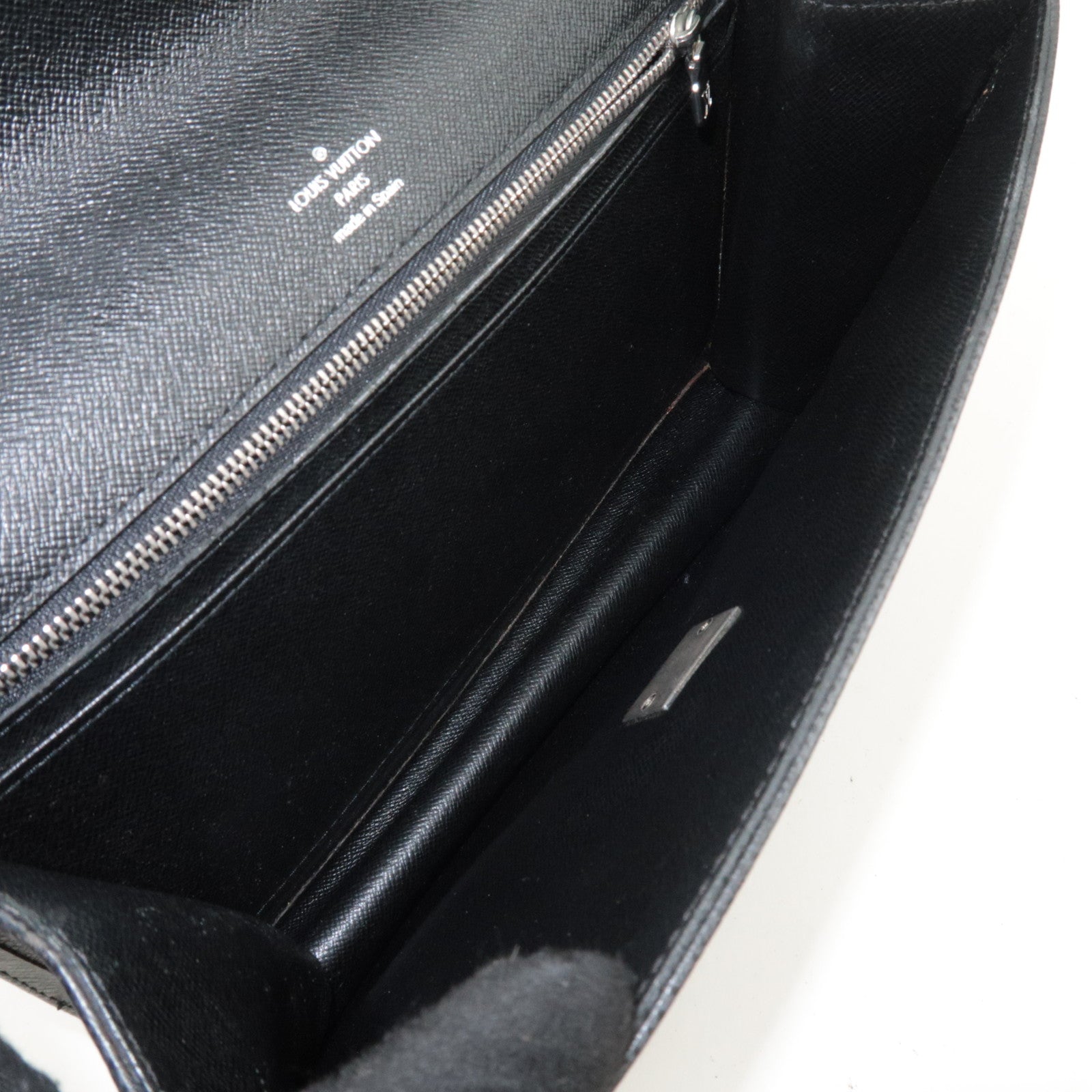 Louis Vuitton Taiga Selenga Clutch Bag Ardoise M30782