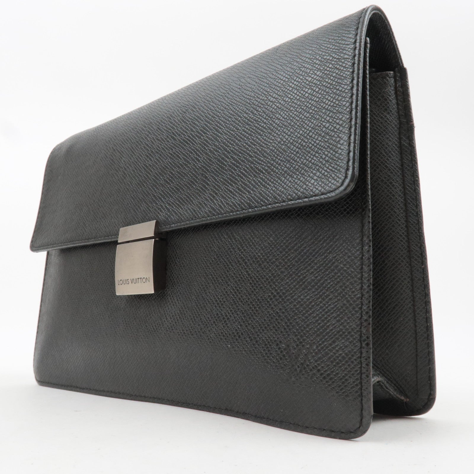 Louis Vuitton Taiga Selenga Clutch Bag Ardoise M30782