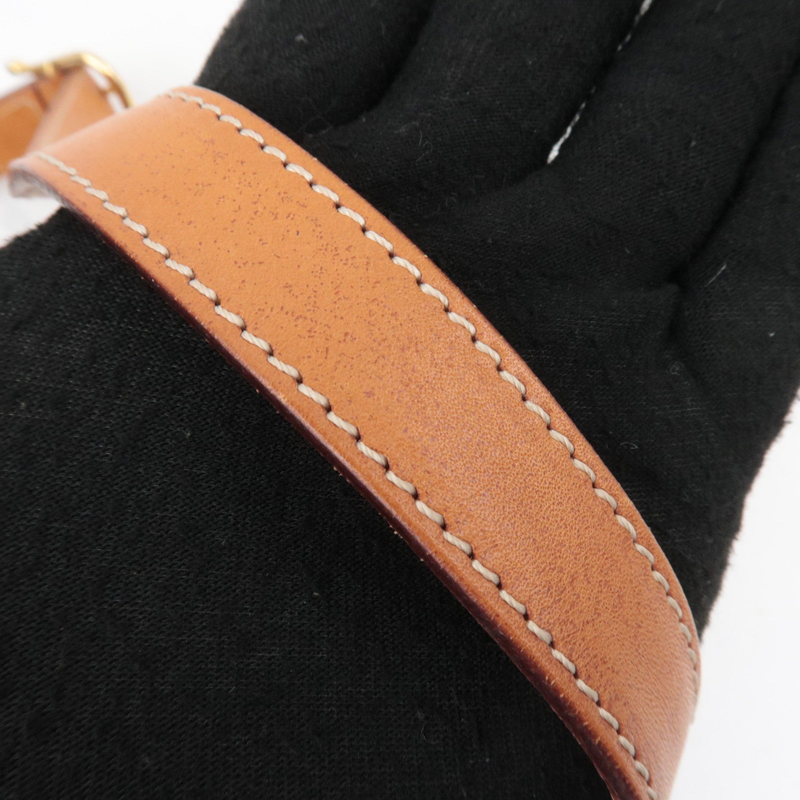 CELINE Macadam PVC Leather Shoulder Bag Brown