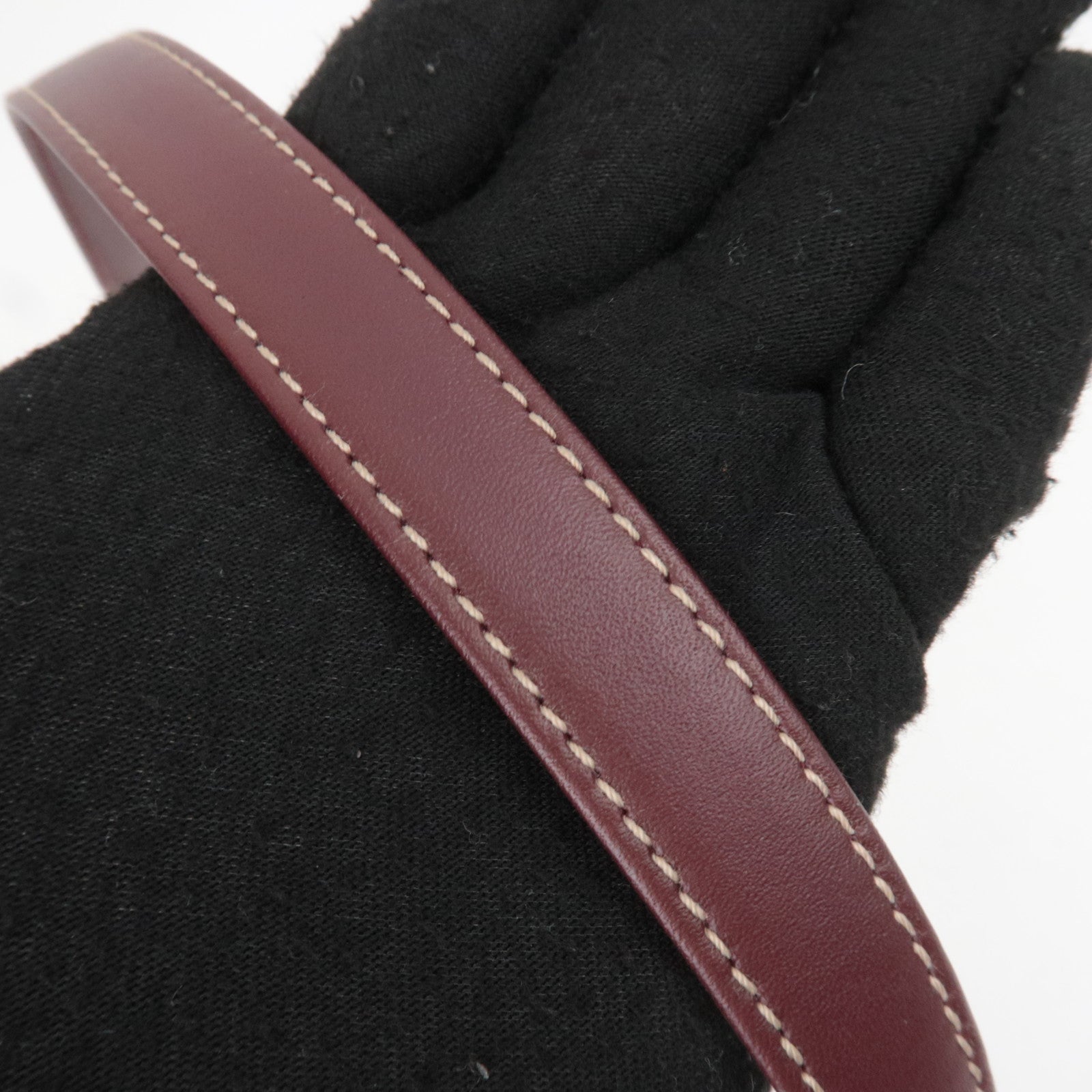 Cartier Must Line Leather Shoulder Bag Bordeaux