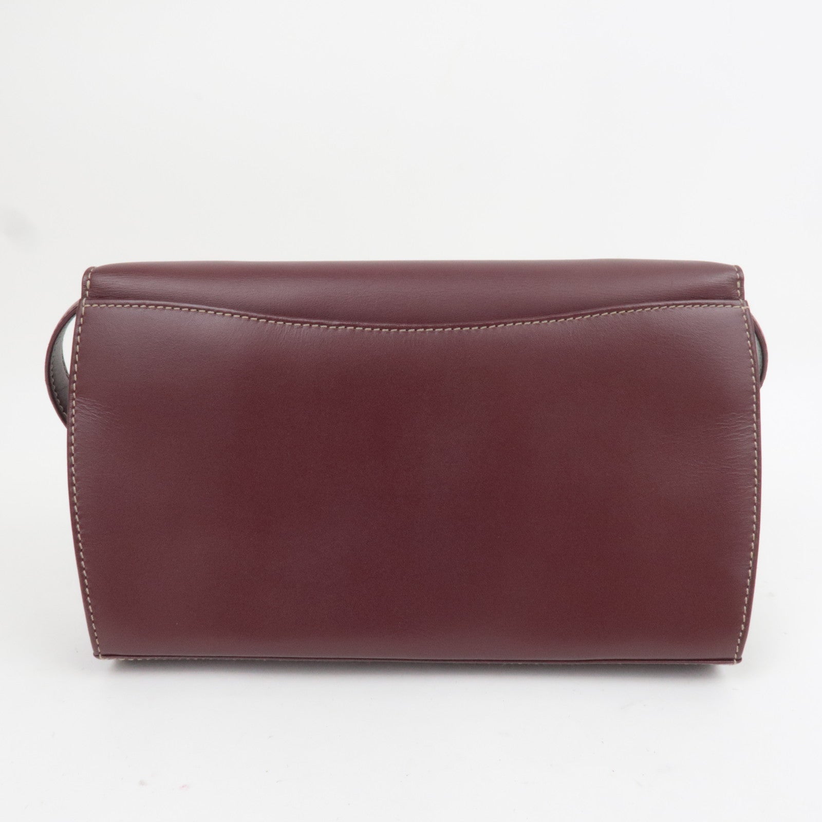 Cartier Must Line Leather Shoulder Bag Bordeaux