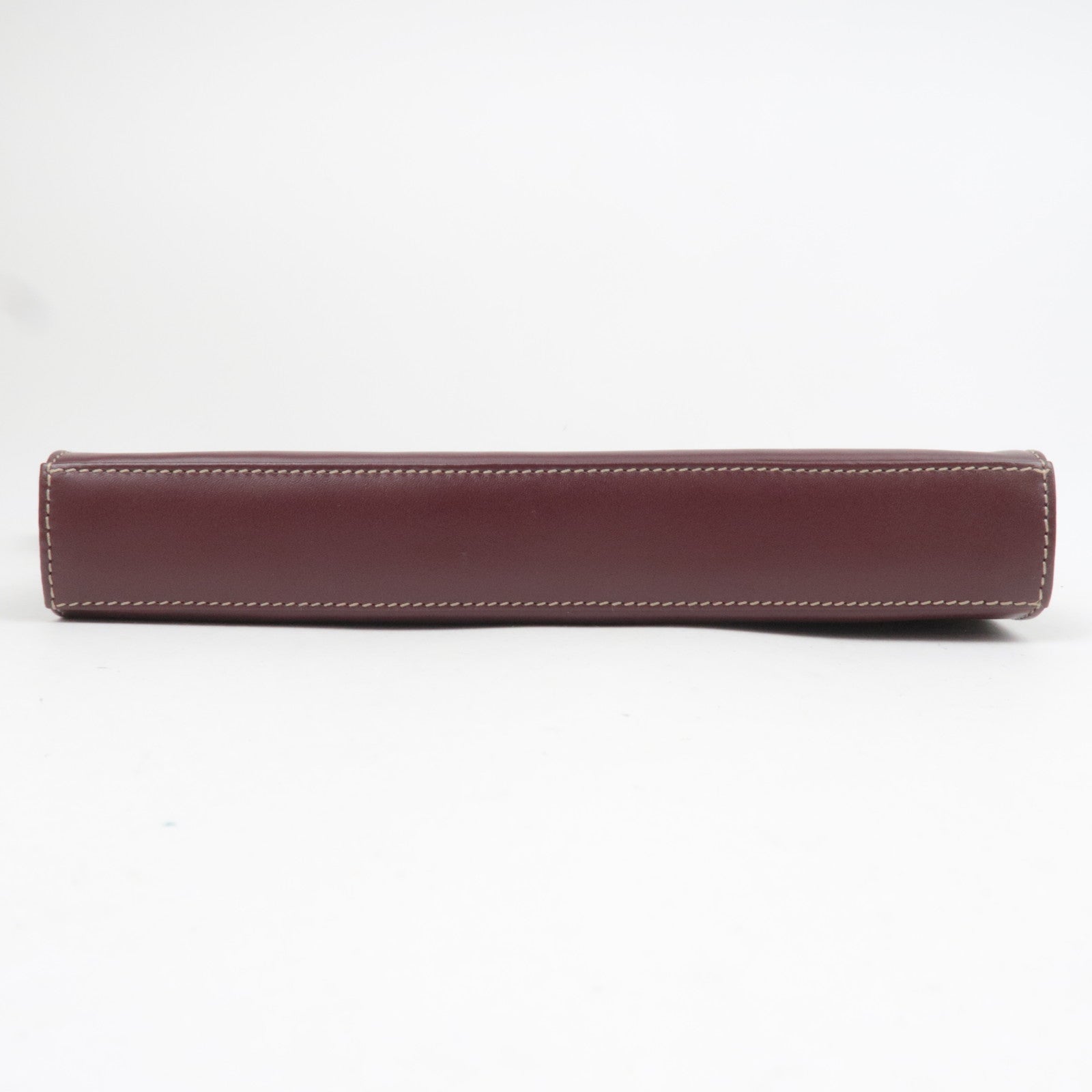 Cartier Must Line Leather Shoulder Bag Bordeaux