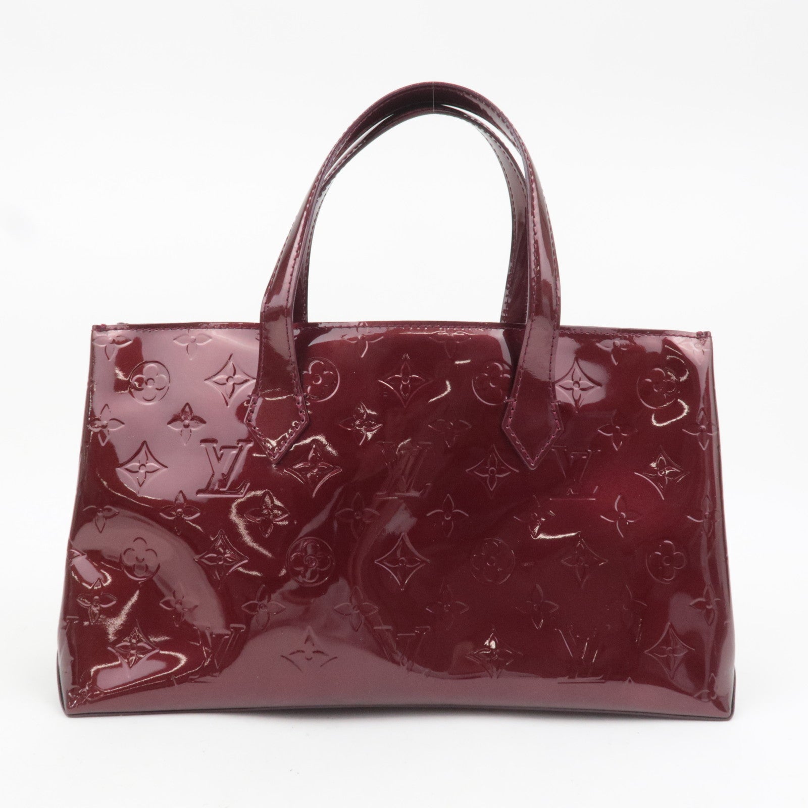 Louis Vuitton Monogram Vernis Wilshire PM Handbag Rouge Fauviste M91644