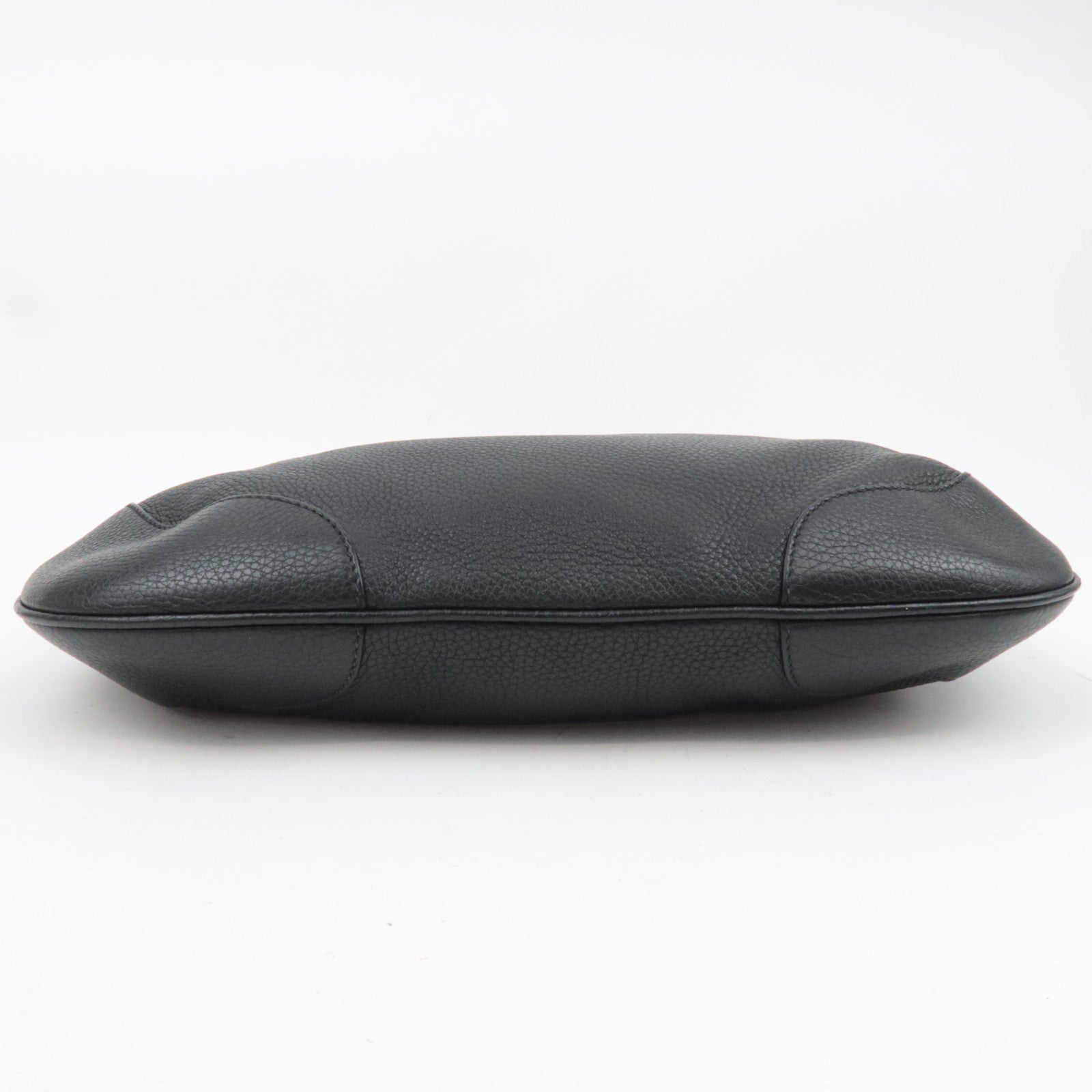 PRADA Leather One Shoulder Bag Black
