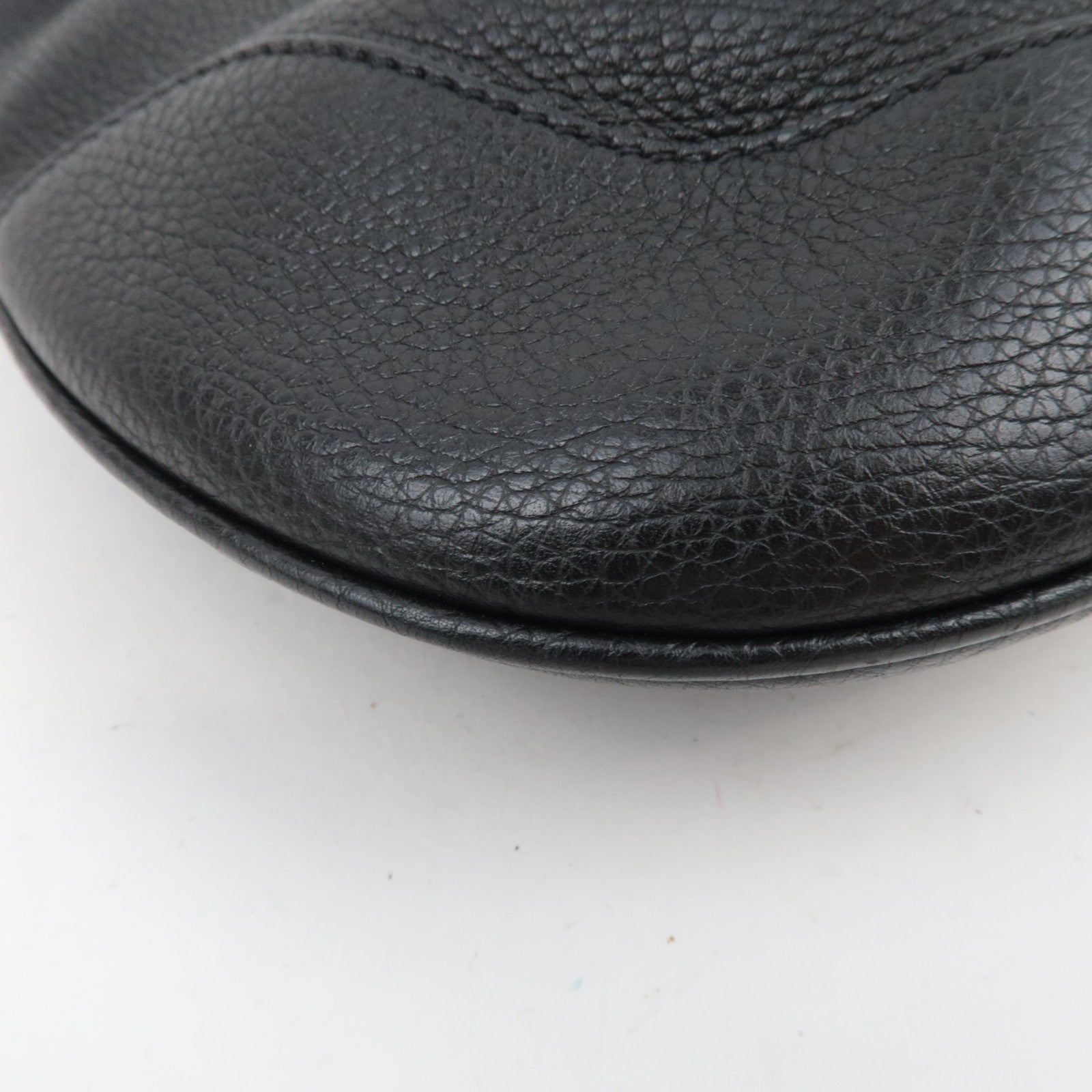 PRADA Leather One Shoulder Bag Black