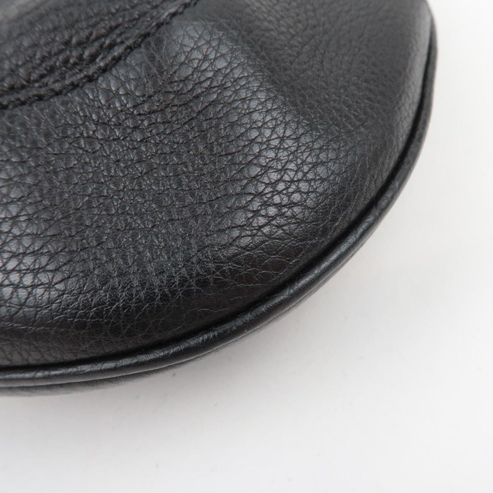 PRADA Leather One Shoulder Bag Black