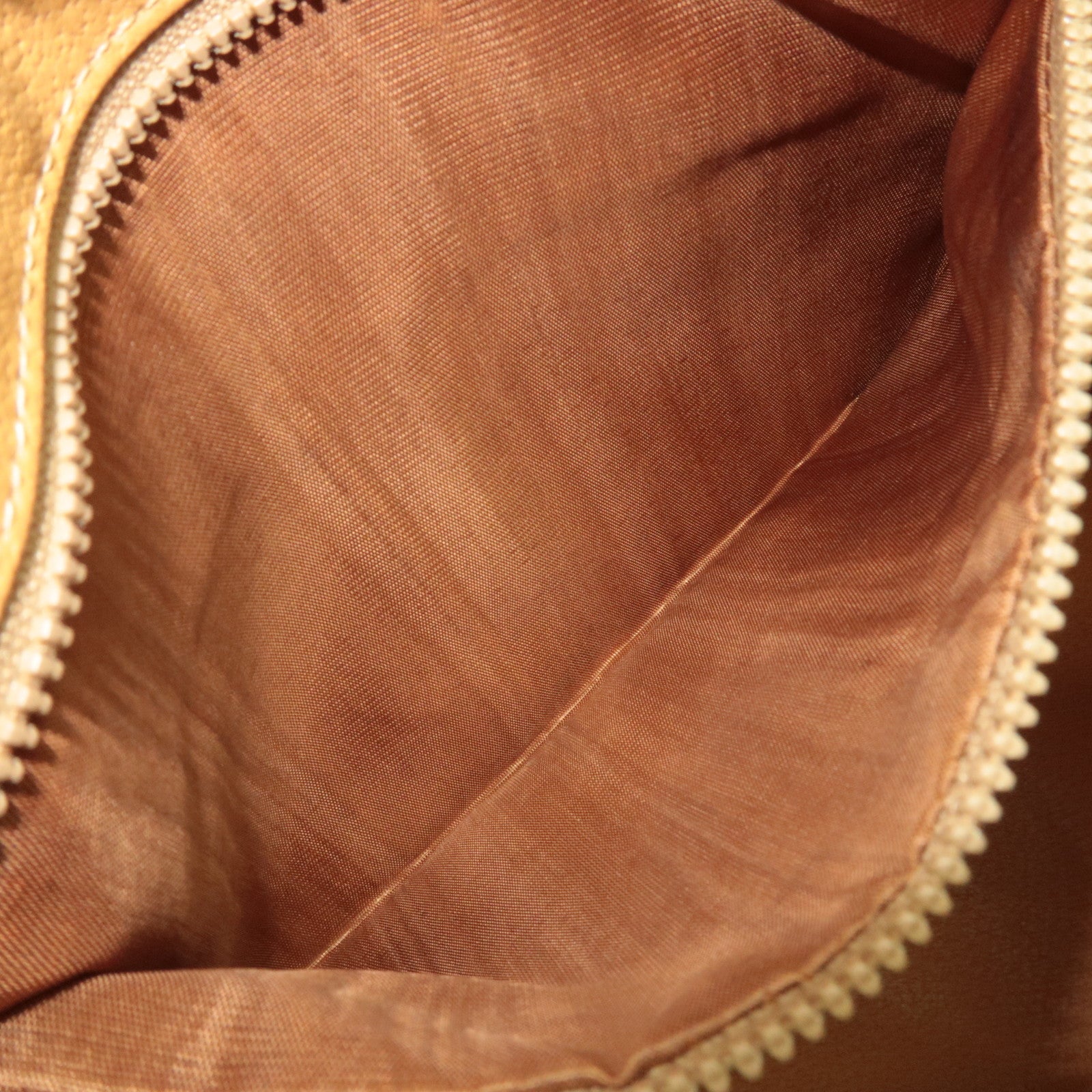 CELINE Macadam PVC Leather Handbag Brown