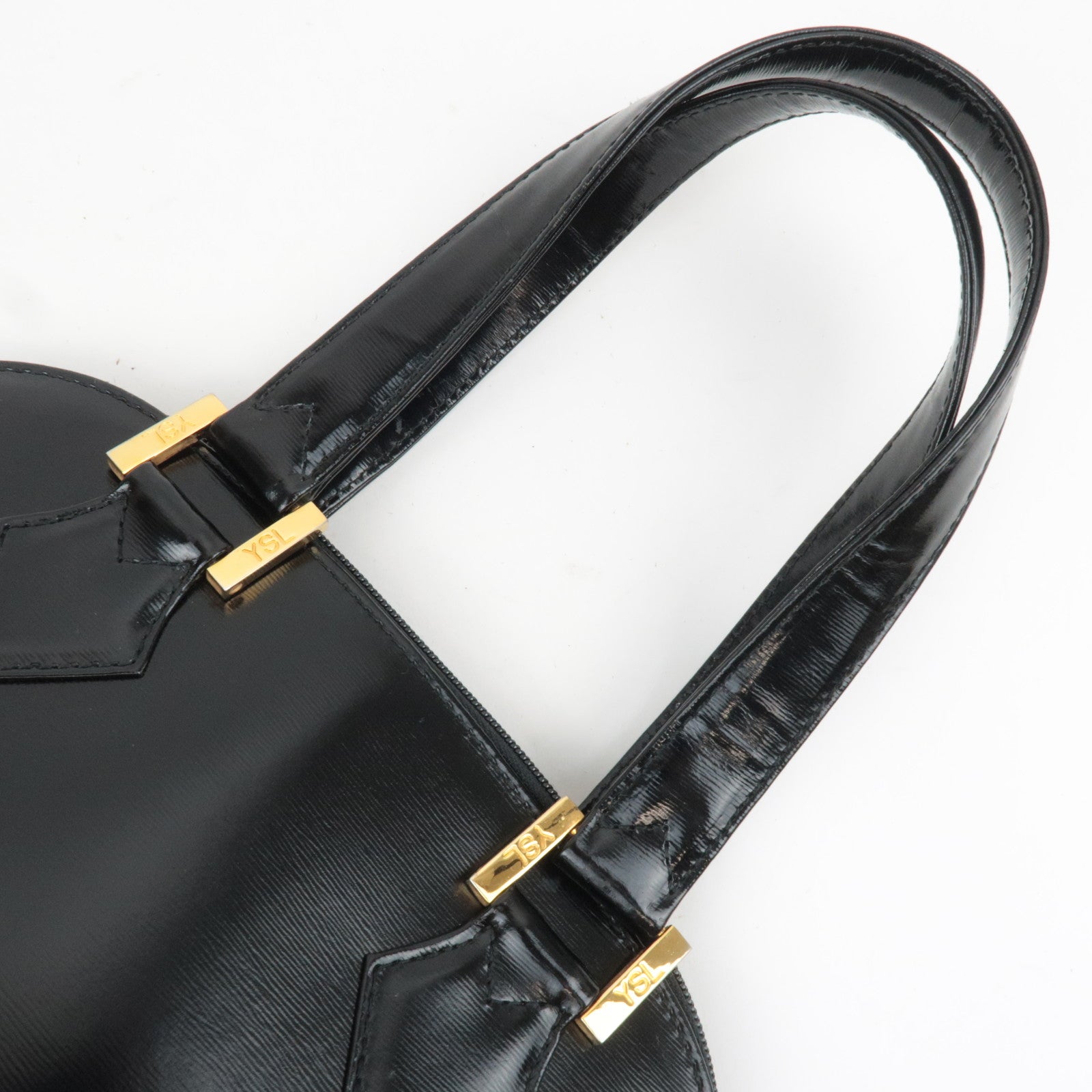SAINT LAURENT YSL Leather Handbag Black