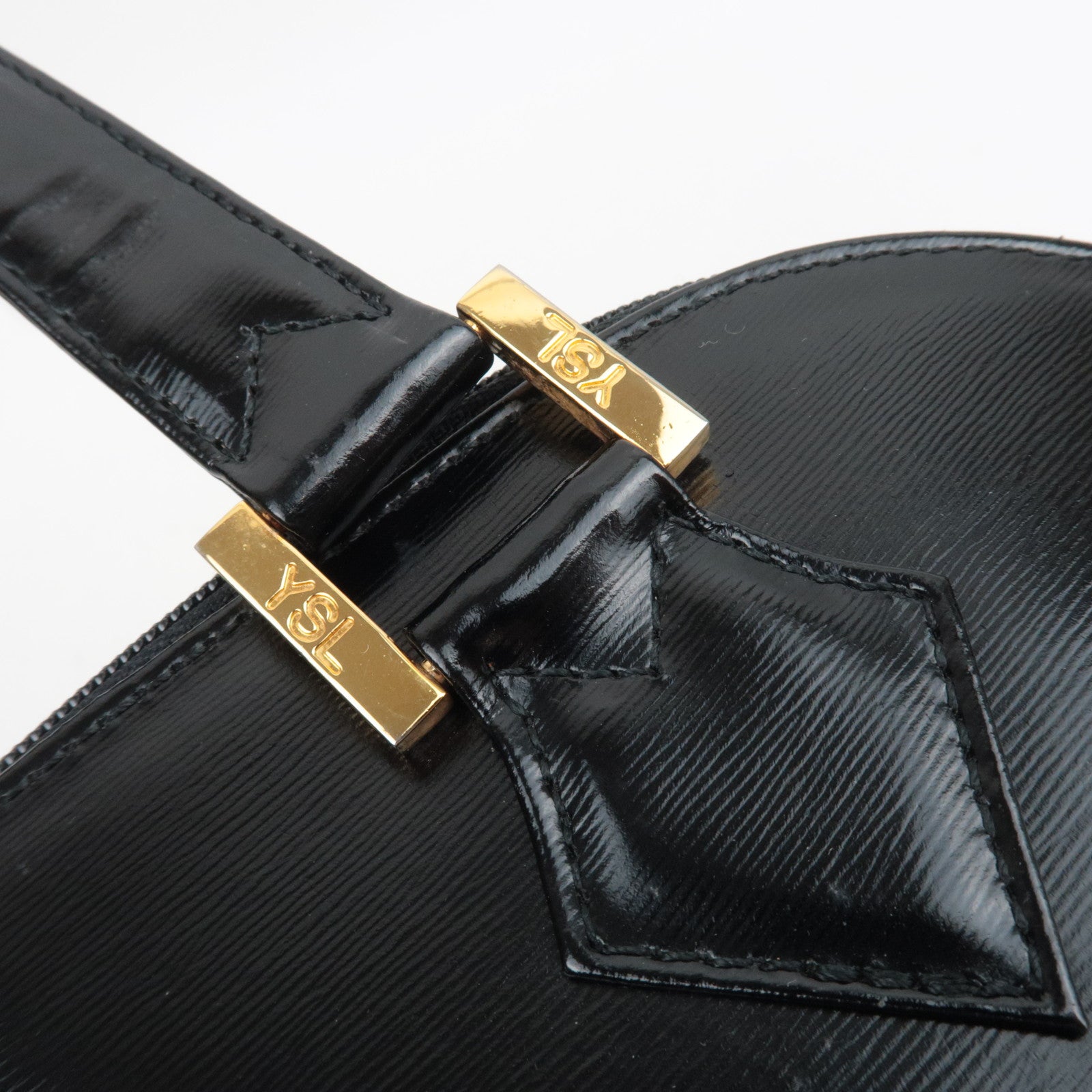 SAINT LAURENT YSL Leather Handbag Black