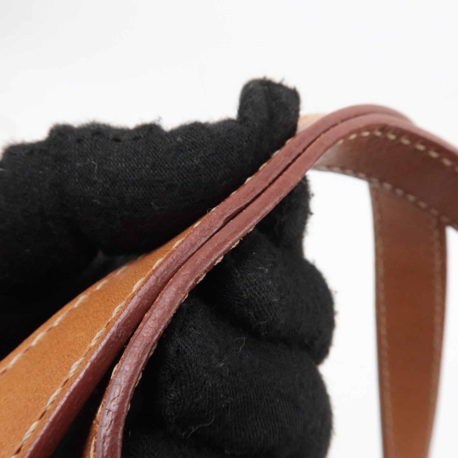 CELINE Macadam PVC Leather Shoulder Bag Brown