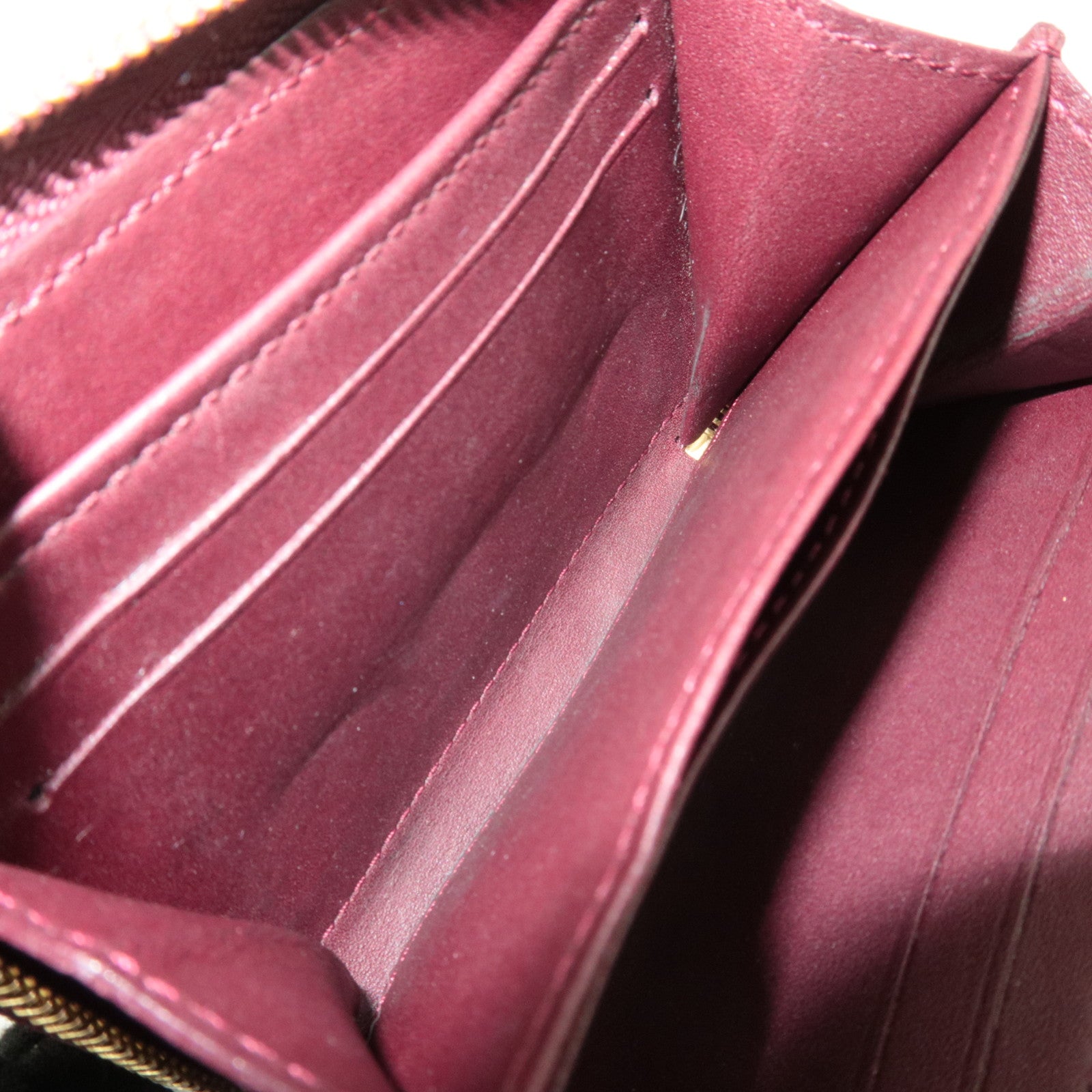 Louis Vuitton Monogram Vernis Zippy Coin Purse Rouge Fauviste M91534