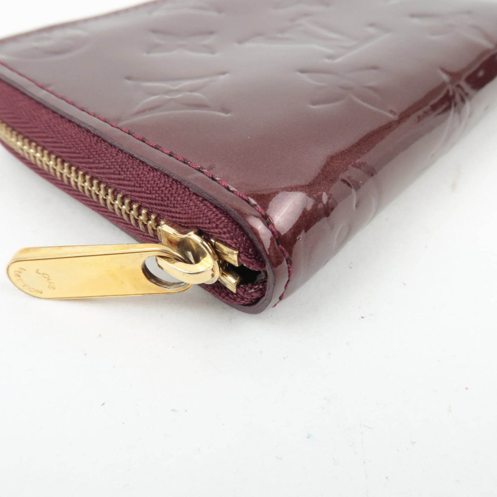 Louis Vuitton Monogram Vernis Zippy Coin Purse Rouge Fauviste M91534