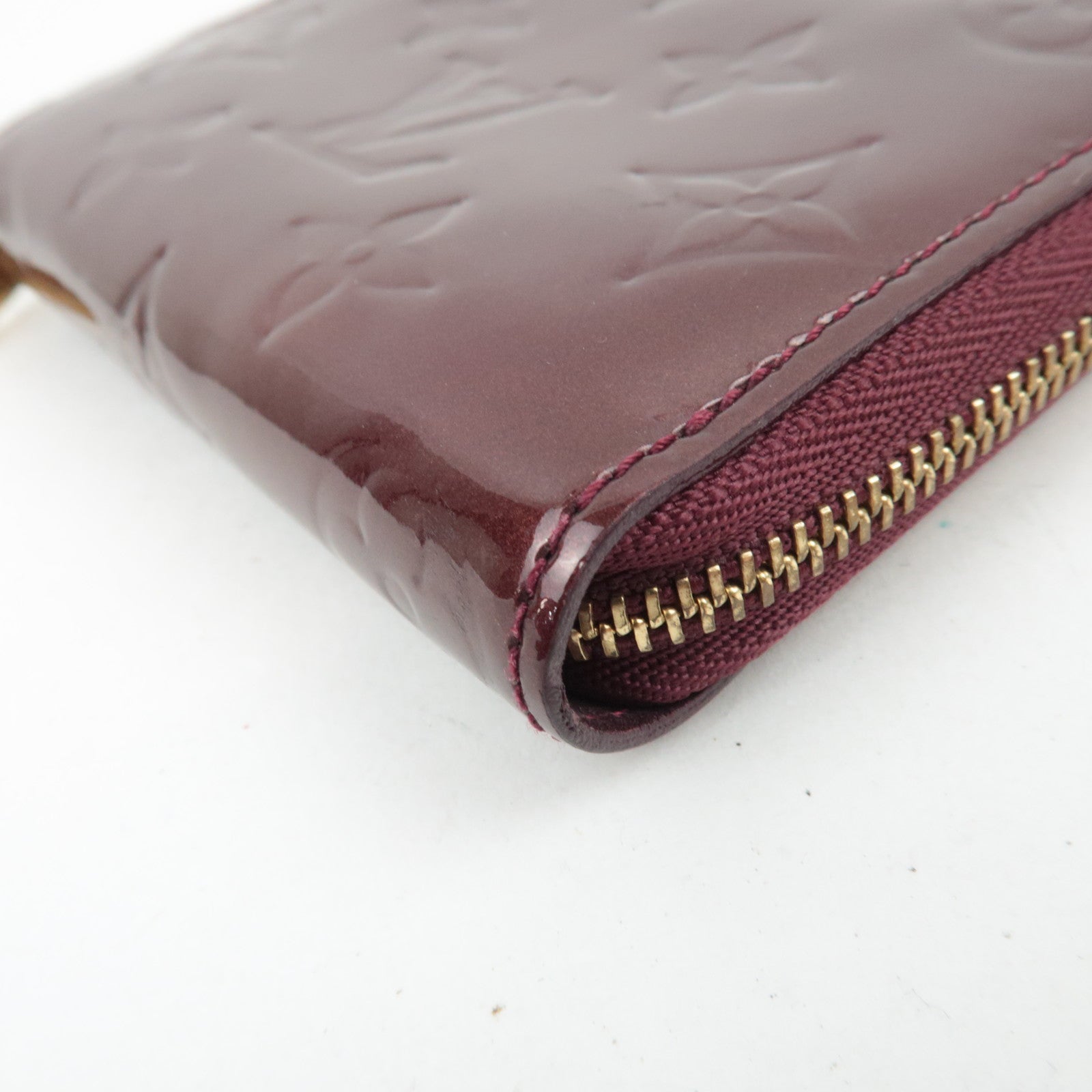 Louis Vuitton Monogram Vernis Zippy Coin Purse Rouge Fauviste M91534