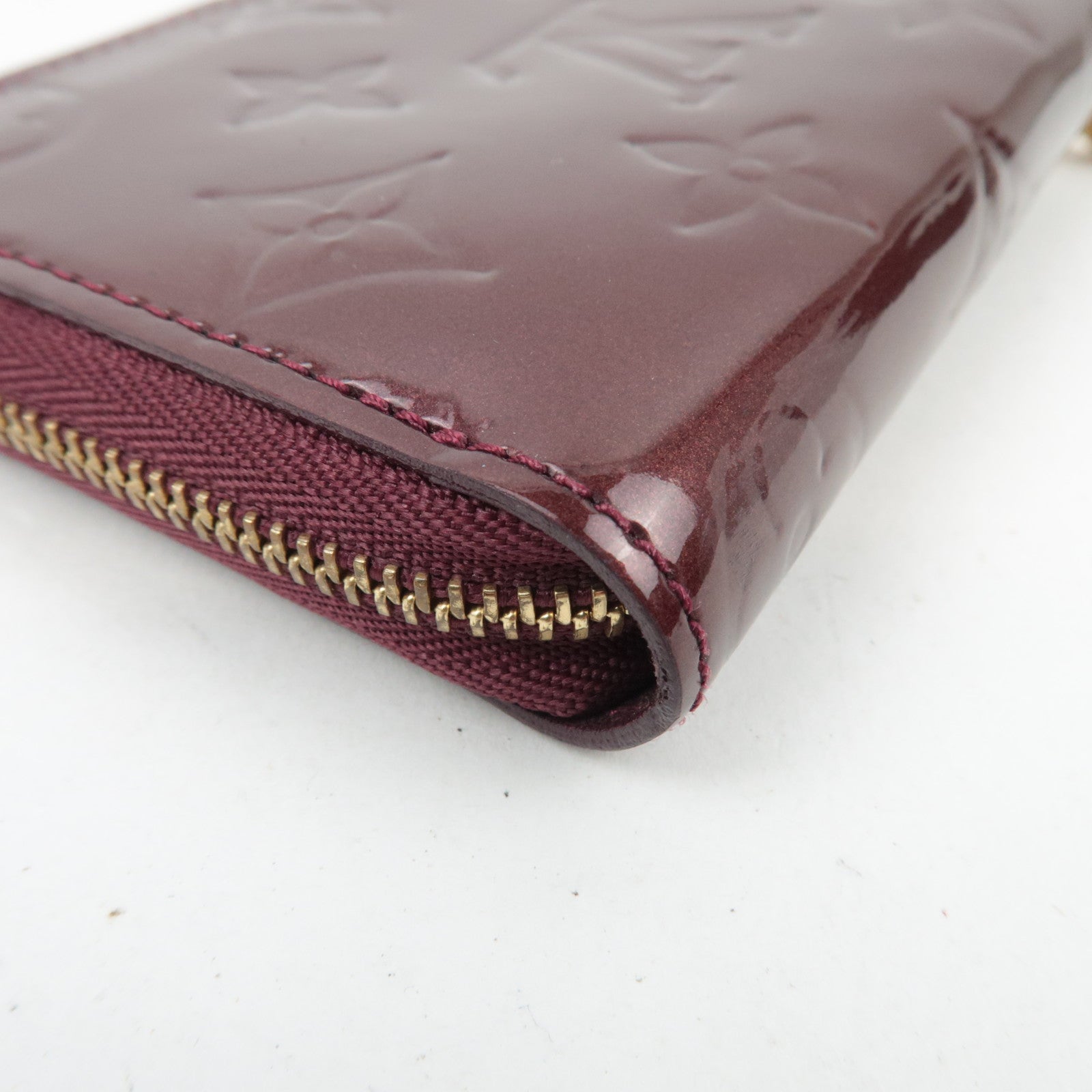Louis Vuitton Monogram Vernis Zippy Coin Purse Rouge Fauviste M91534