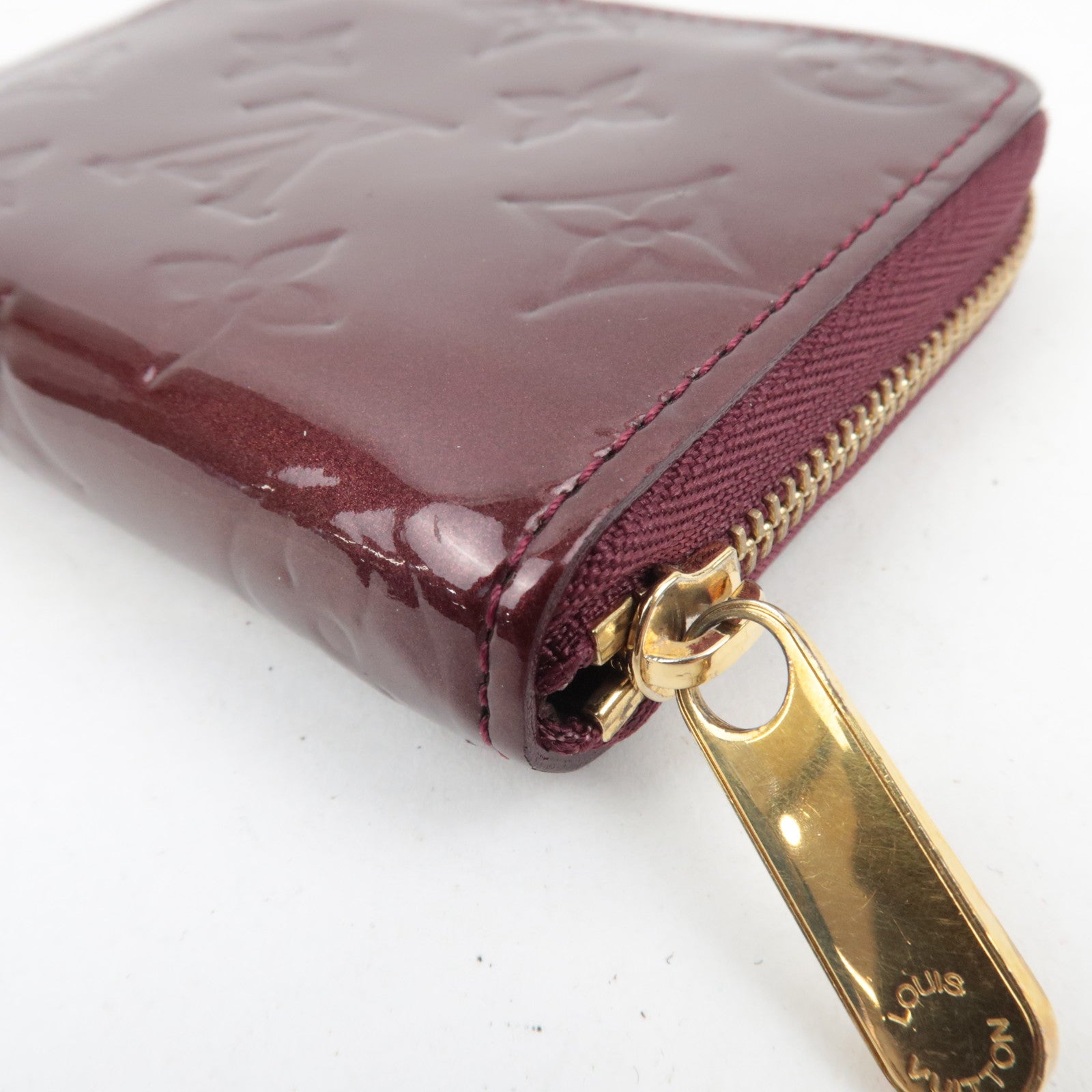 Louis Vuitton Monogram Vernis Zippy Coin Purse Rouge Fauviste M91534