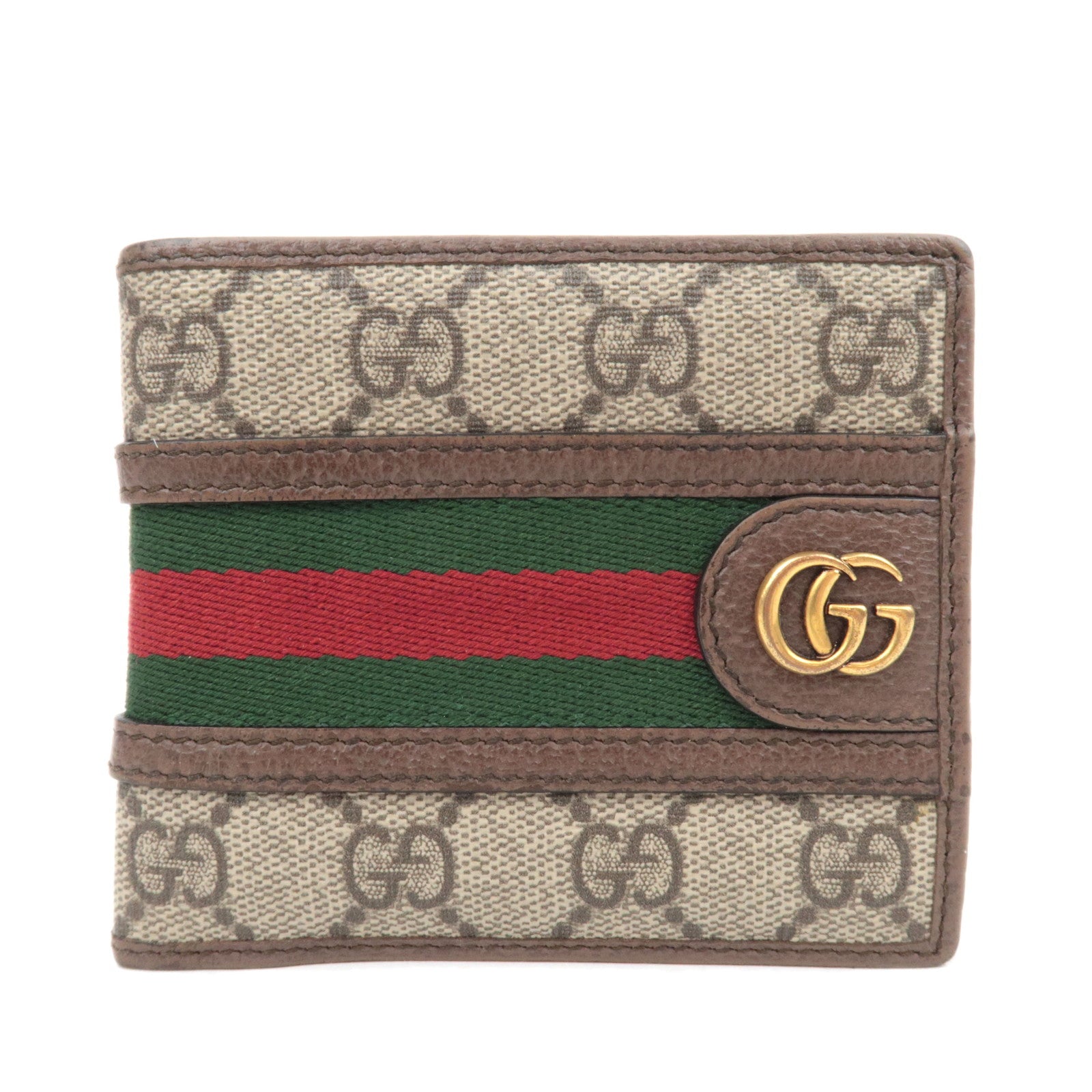 GUCCI Ophidia Sherry GG Supreme Wallet Beige 59760988838